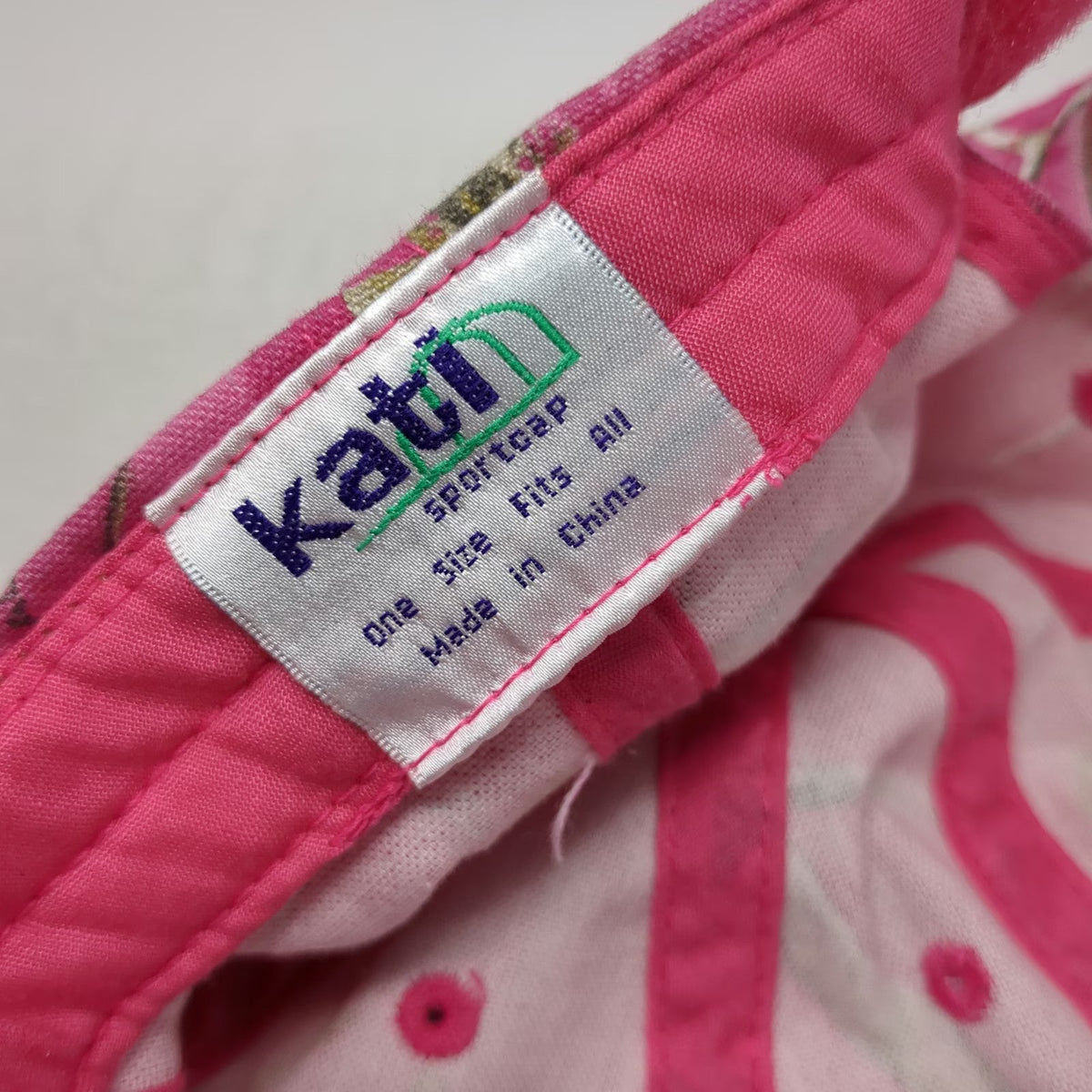 Kati Baseball Cap Pink One Size Eastern Idaho State Fair Camo Strapback Logo Hat