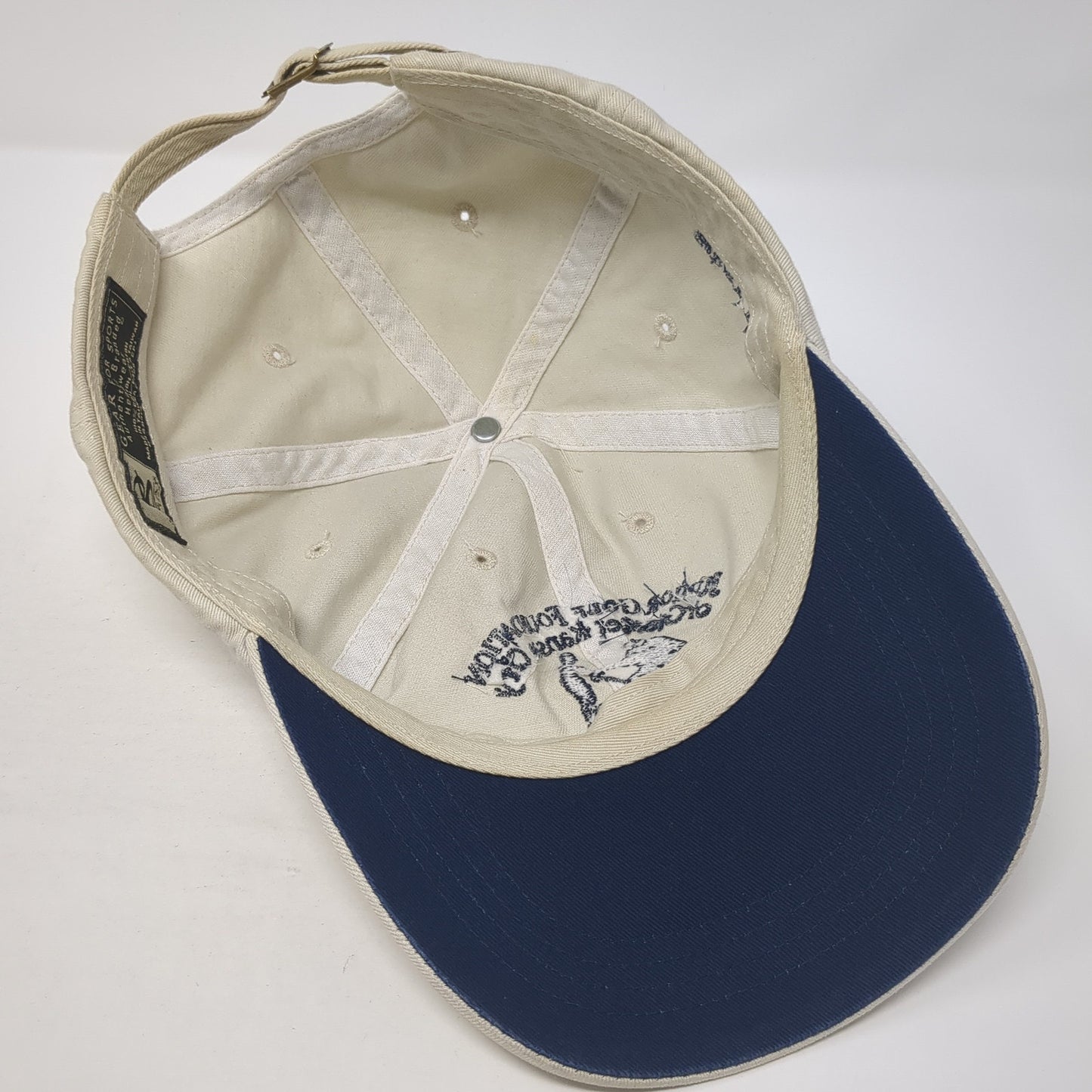 Junior Golf Foundation of Greater Kansas City Slideback Hat Beige One Size