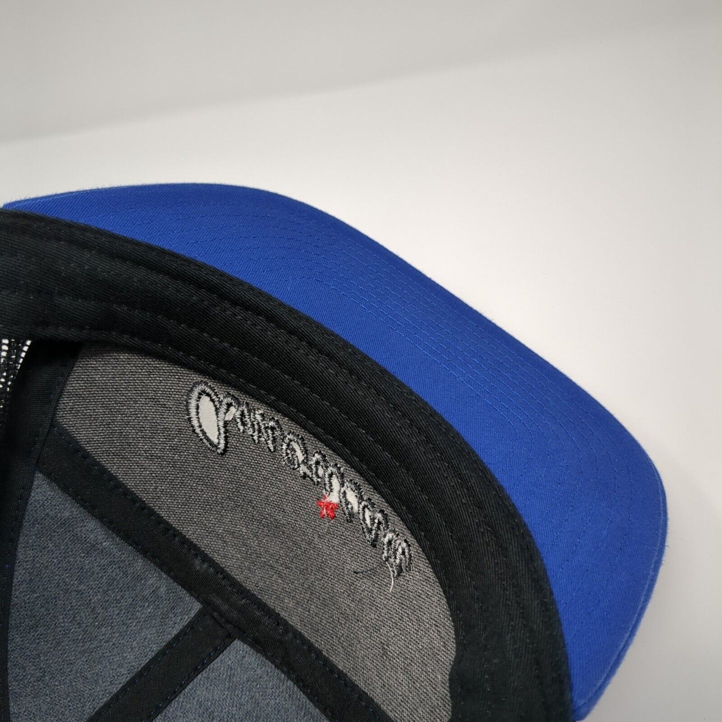 American Snapback Trucker Hat Blue One Size Adjustable Mesh Back Richardson