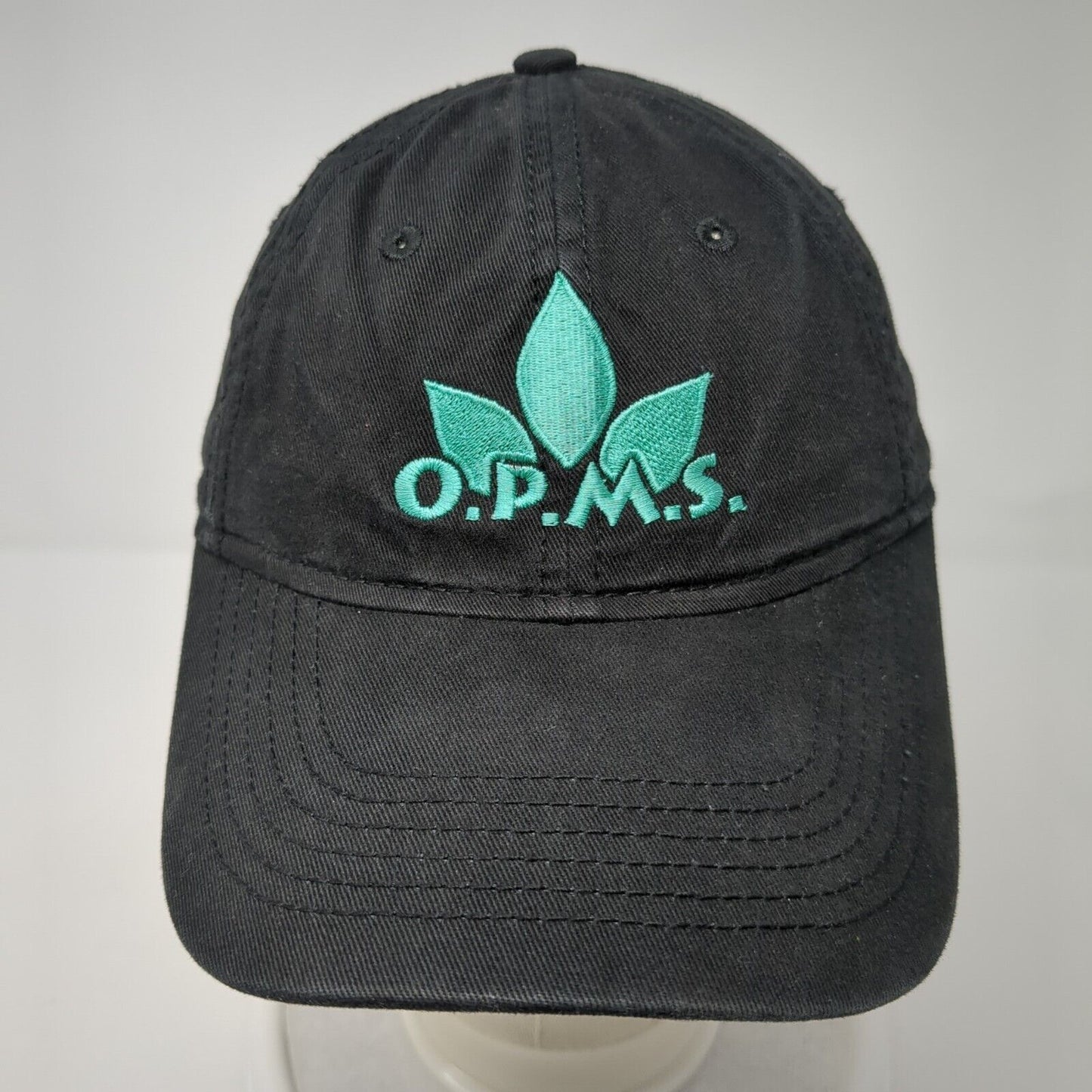 O.P.M.S. Slideback Hat Black One Size Adjustable Embroidered Sportsman