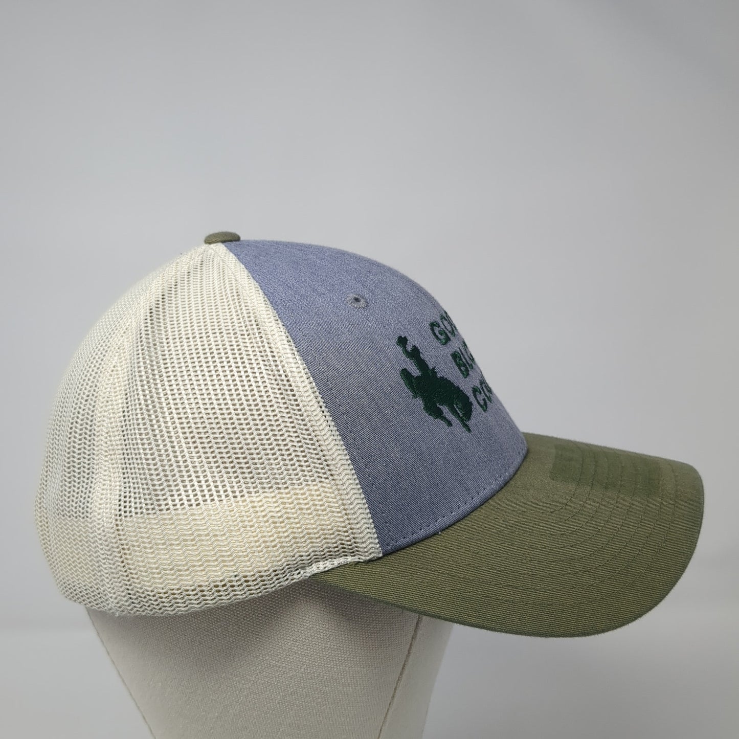 Good Buckin' Country Snapback Mesh Back Trucker Hat Multi Large Richardson