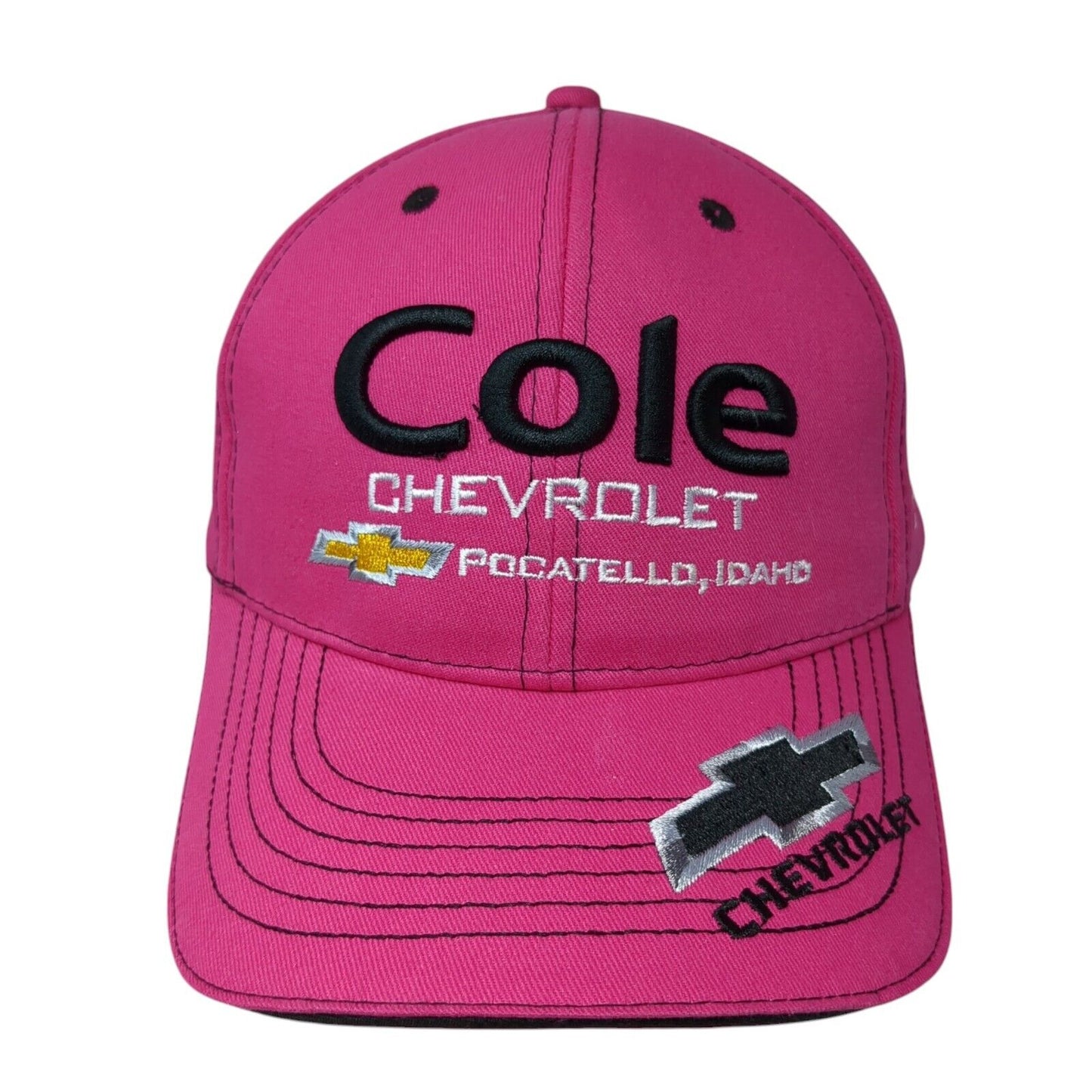 Cole Chevrolet Pocatello Idaho Snapback Hat Ponytail Pink One Size