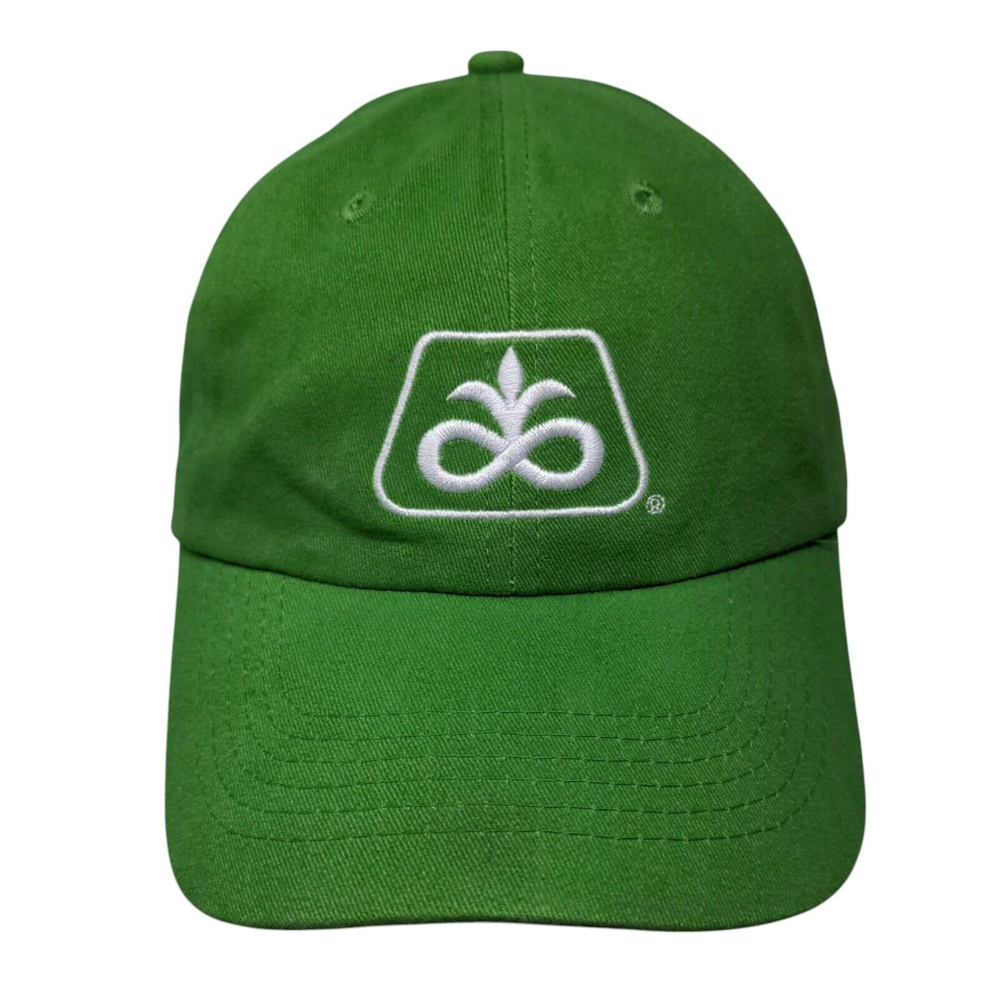 Pioneer Strapback Hat Green One Size Adjustable Embroidered 6 Panel