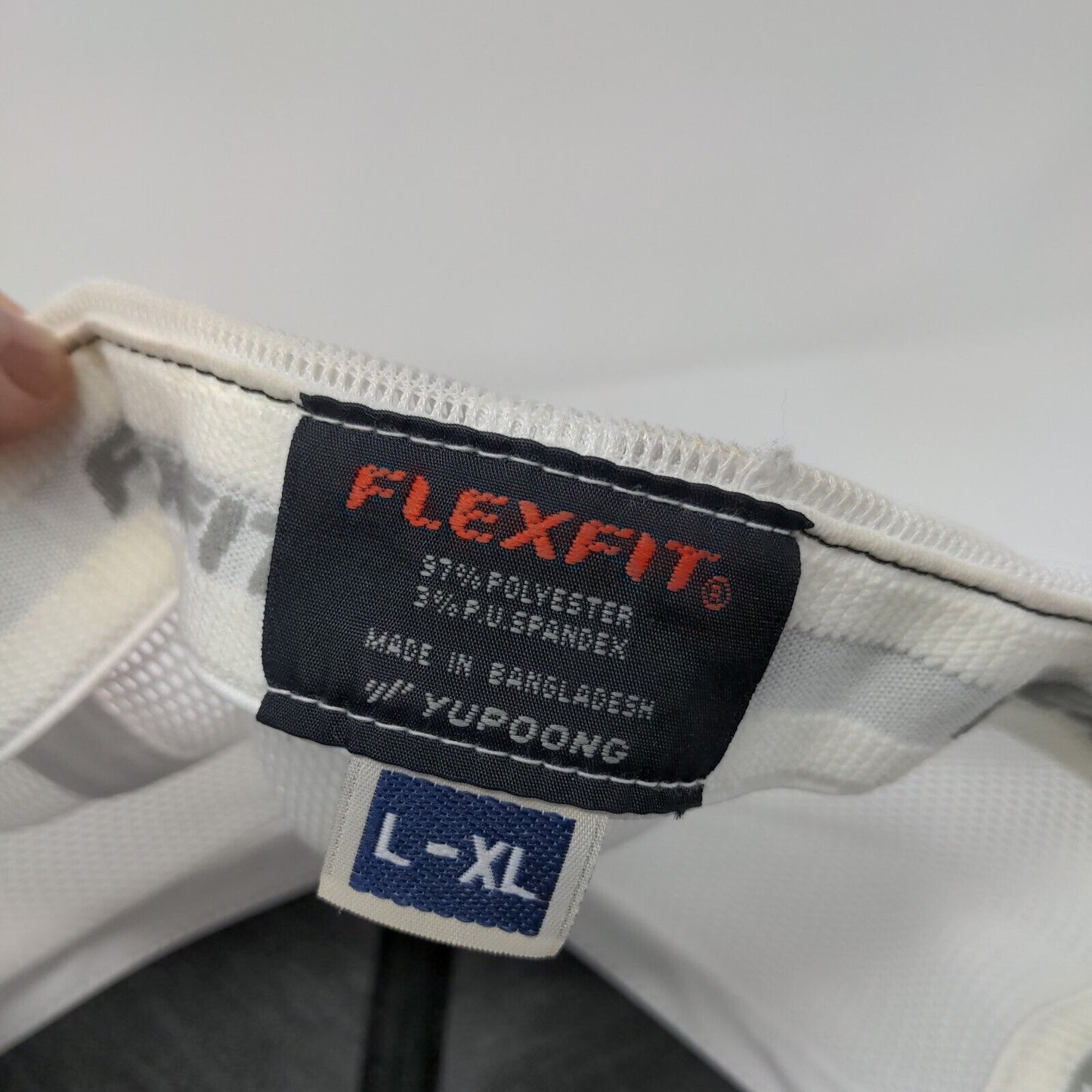 VR Valley Roofing Fitted Trucker Hat Blue L/XL Flexfit Mesh Back Yupoong