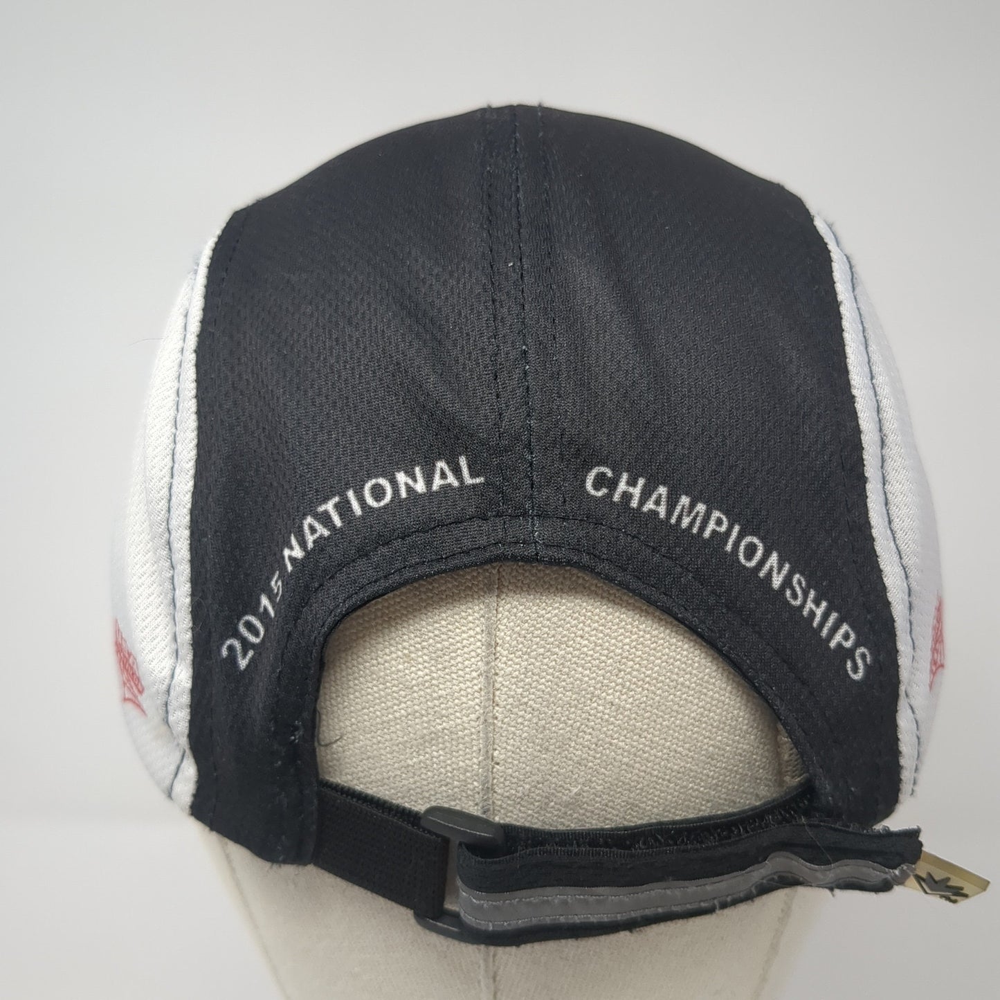 USA Triathlon Strapback 5 Panel Hat Black Large 2015 Championships