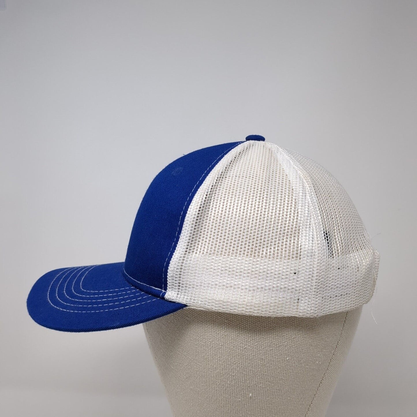 4 Diamond Productions Snapback Trucker Hat Blue Youth One Size Mesh Back