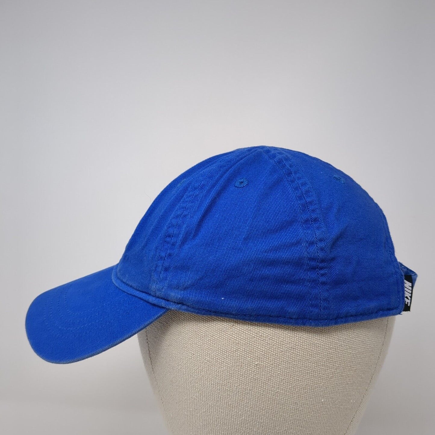 Nike Swoosh Strapback Hat Blue Youth One Size Adjustable Embroidered