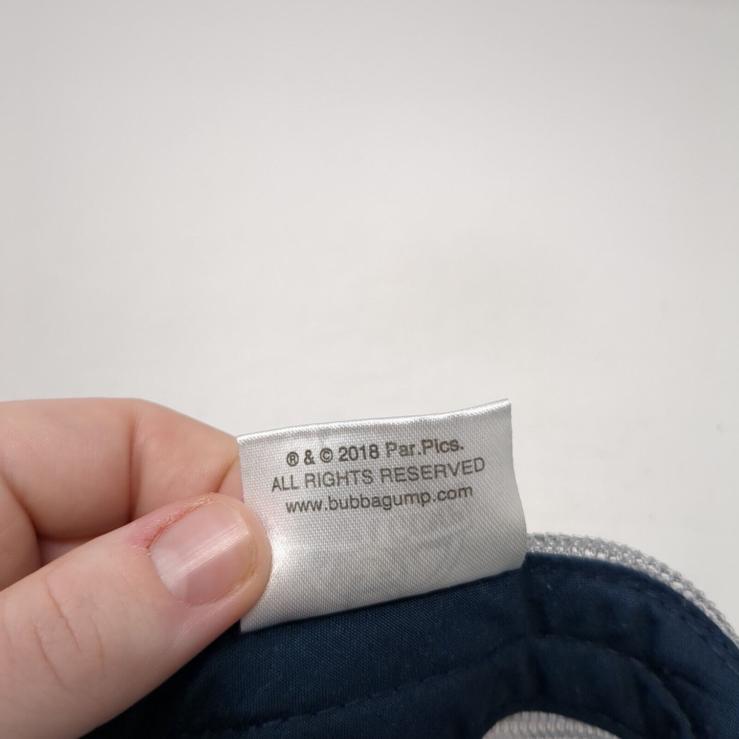 Bubba Gump Shrimp Co. Snapback Trucker Hat Blue One Size Adjustable Mesh Back