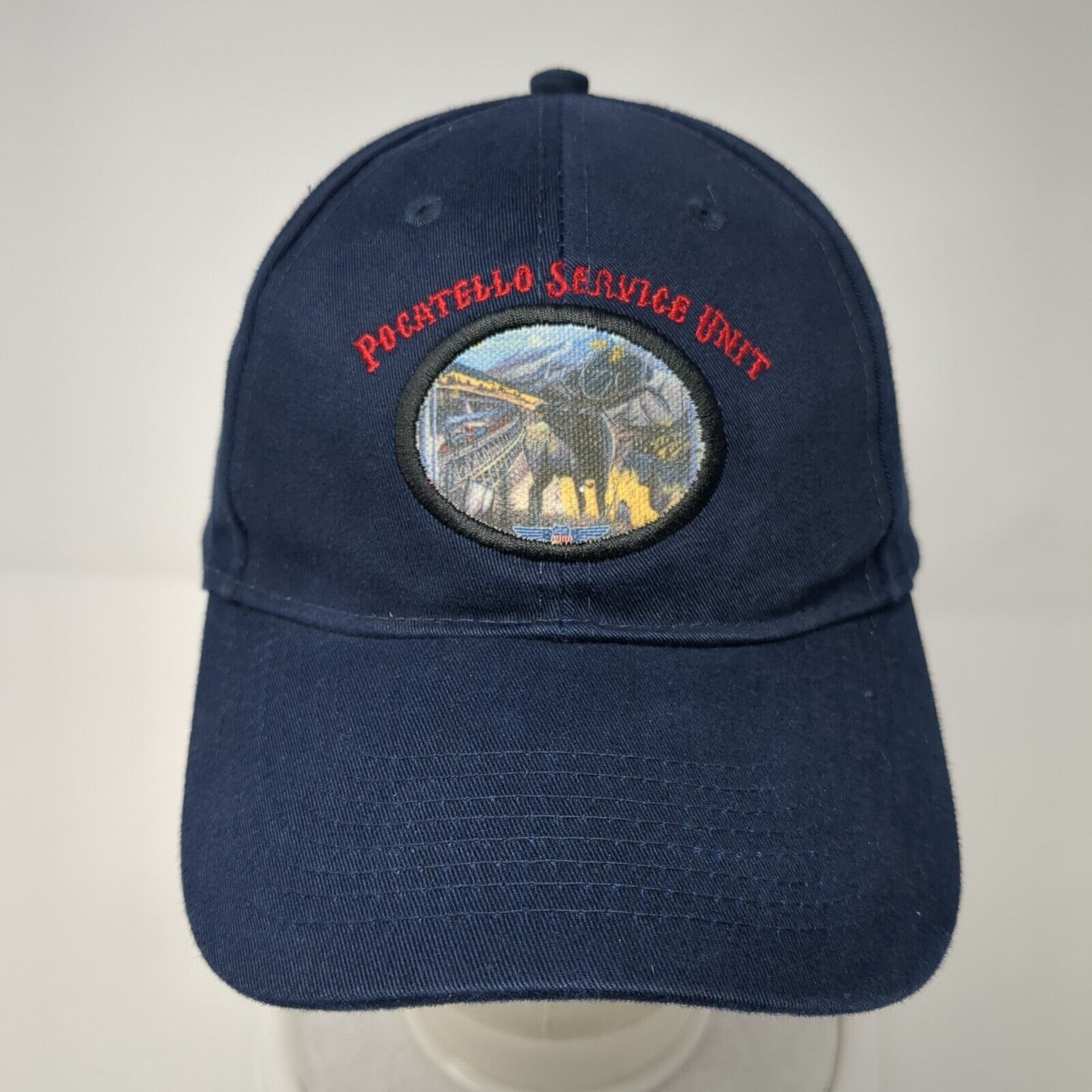 Pocatello Service Unit Slideback Hat Blue One Size Embroidered Otto