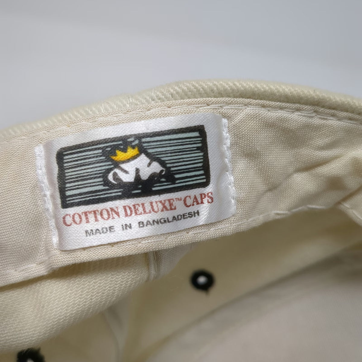 Cotton Deluxe Michael's Furniture Showplace Beige Black Baseball Cap OSFM Hat