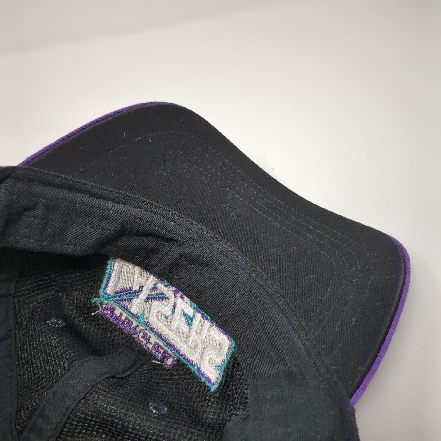 Springfield Lasers Tennis Slideback Hat Black One Size Adjustable Embroidered