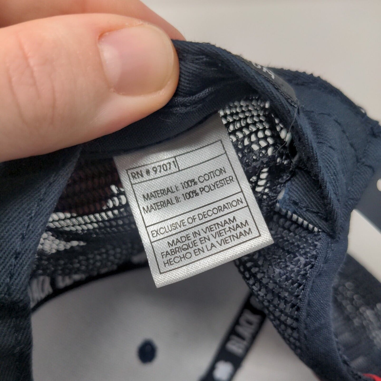 Black Clover Est. 2008 Live Lucky Snapback Trucker Hat Blue OSFA Mesh Back