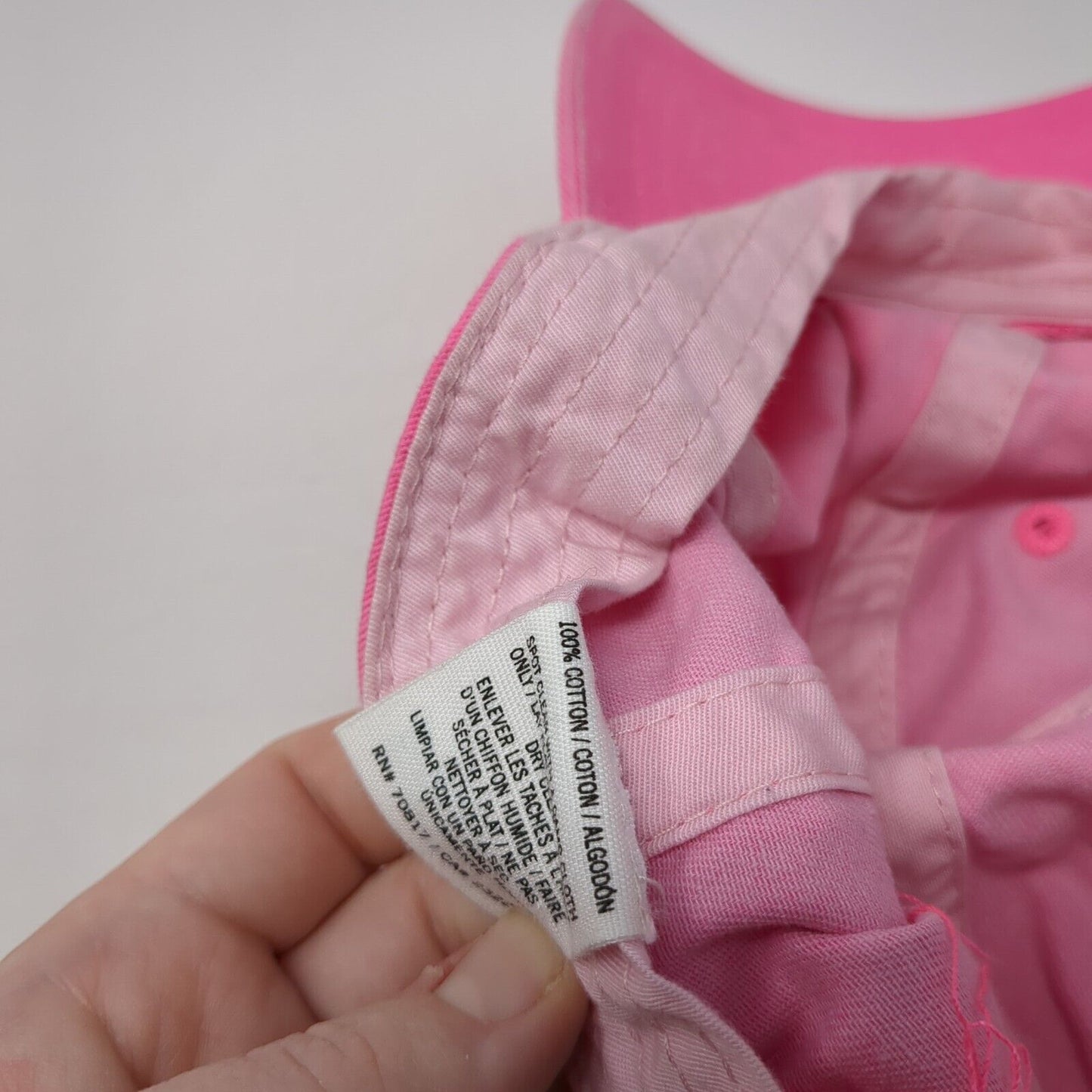 PINK Victoria's Secret Slideback Hat Pink One Size Adjustable 6 Panel Cotton