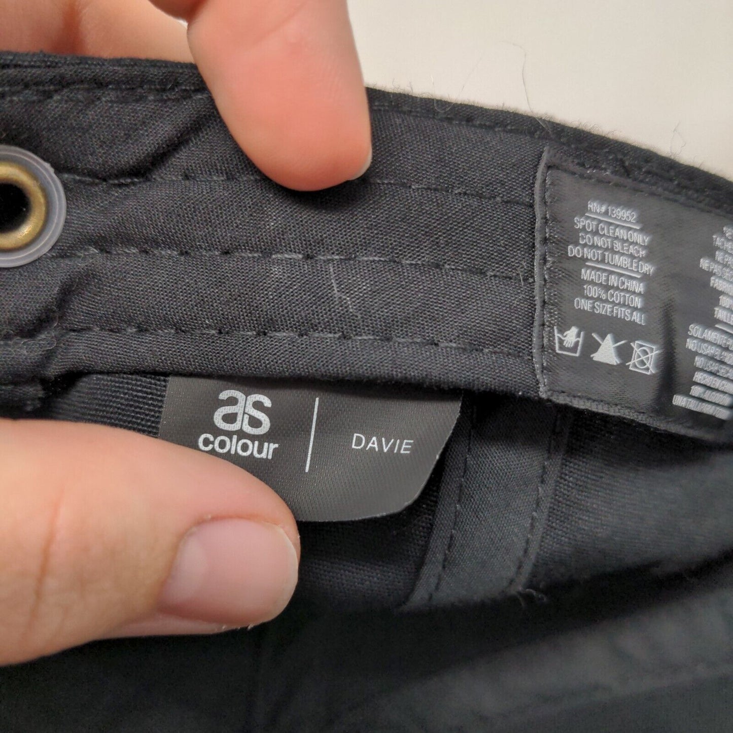 Dirty Disco Slideback Hat Black OSFA Adjustable 6 Panel AS Colour