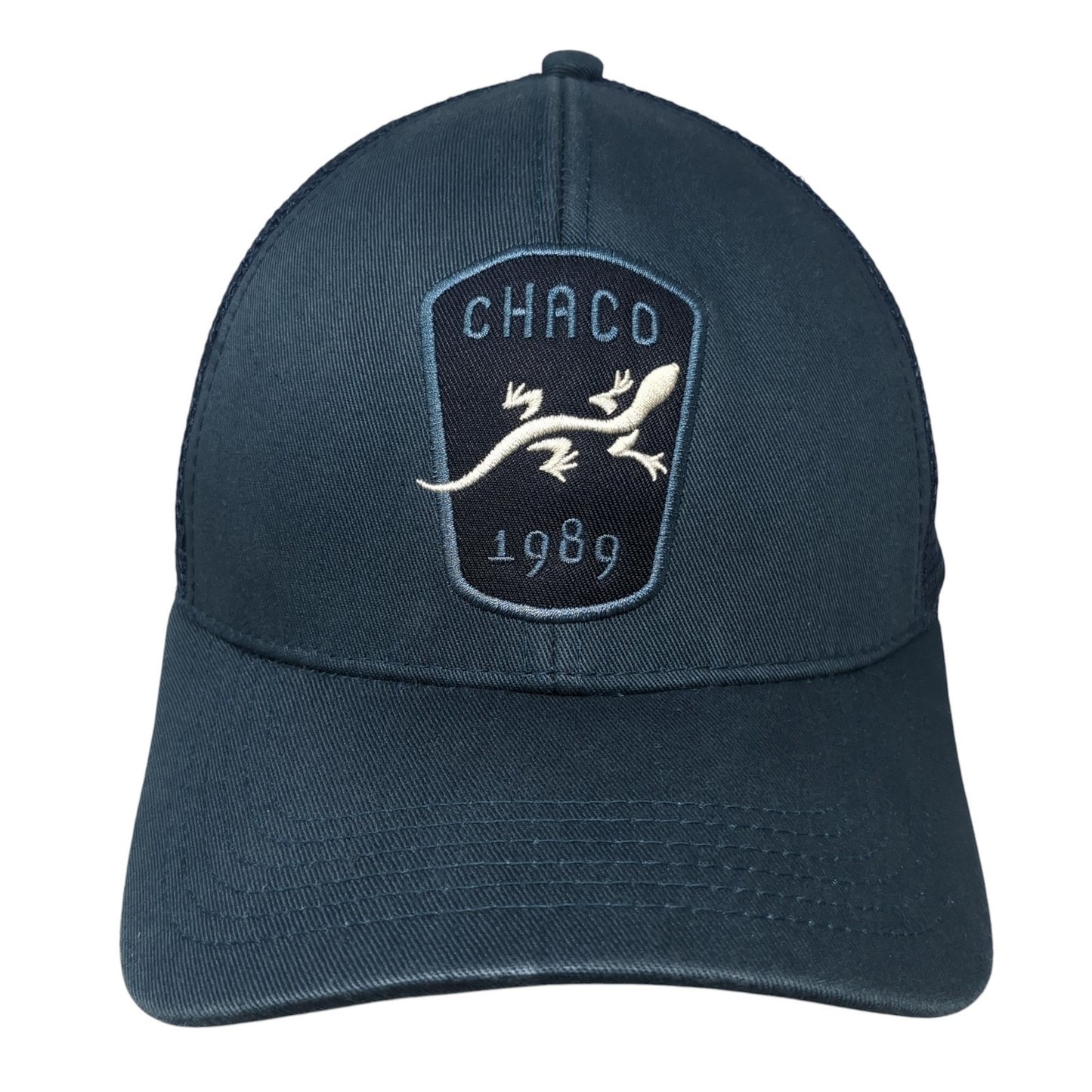 Chaco 1989 Snapback Mesh Back Trucker Hat Blue One Size Adjustable