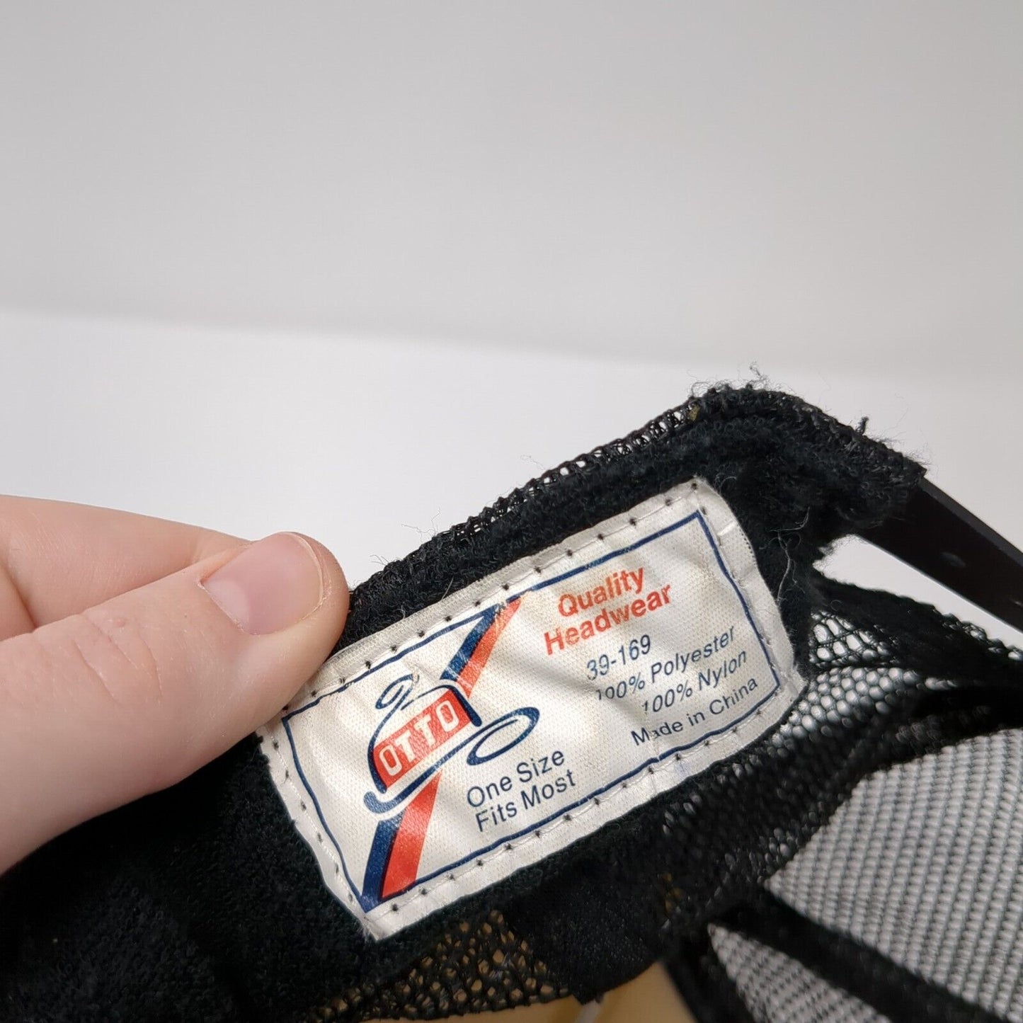 Huntington Beach Snapback Rope Trucker Hat Black One Size Mesh Back