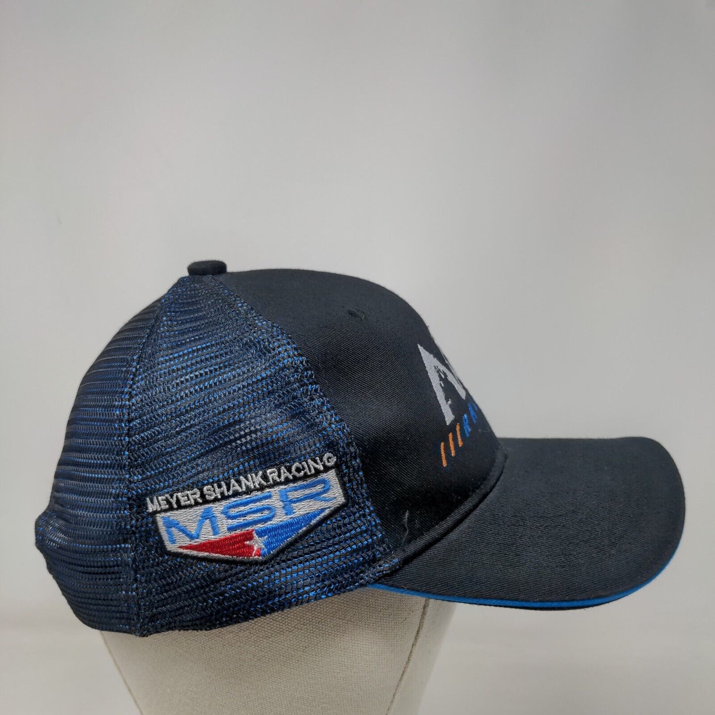 Arctic Wolf Racing Snapback Mesh Back Trucker Hat Black One Size Embroidered