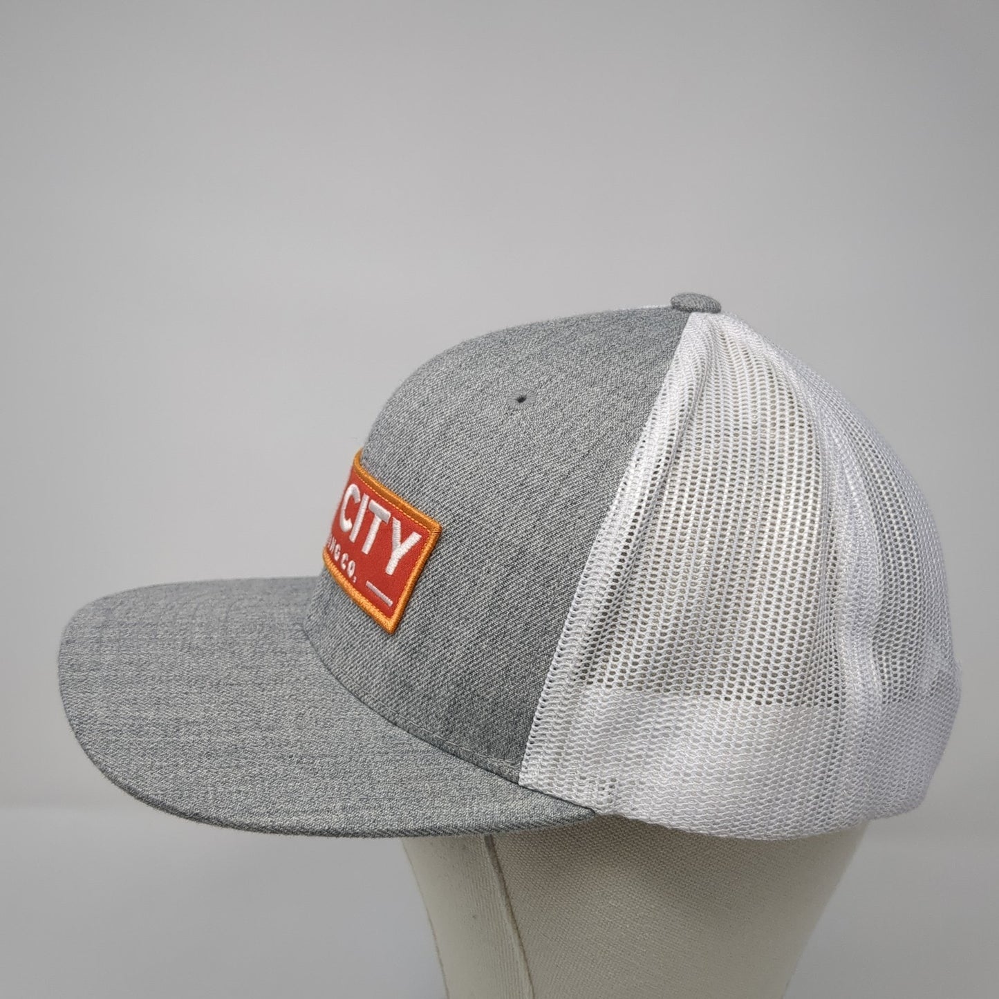 Bay City Brewing Co. Patch Snapback Trucker Hat Gray One Size Adjustable
