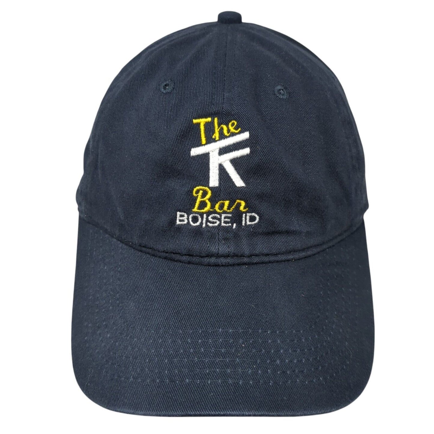The Bar Boise ID Strapback Hat Blue One Size Adjustable Pacific Headwear