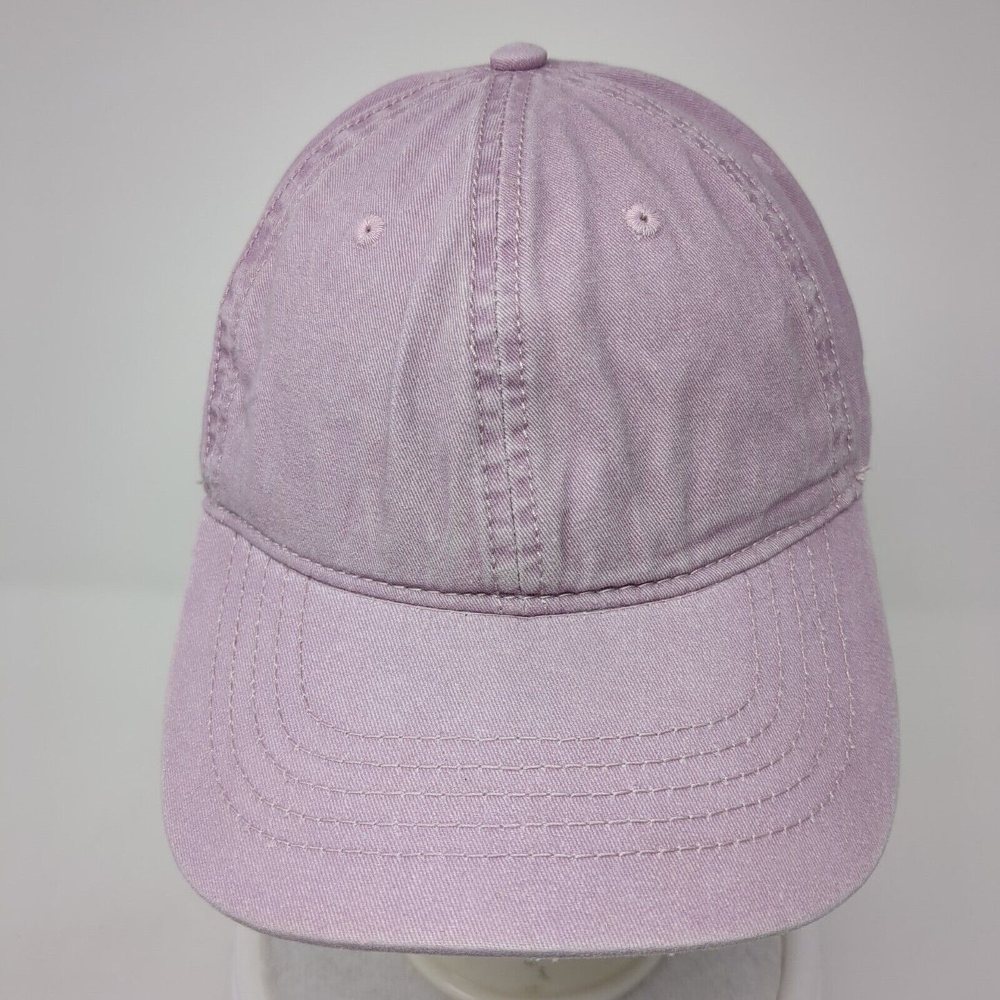 Unbranded Slideback Hat Purple One Size Adjustable Vented Holes 6 Panel Blank