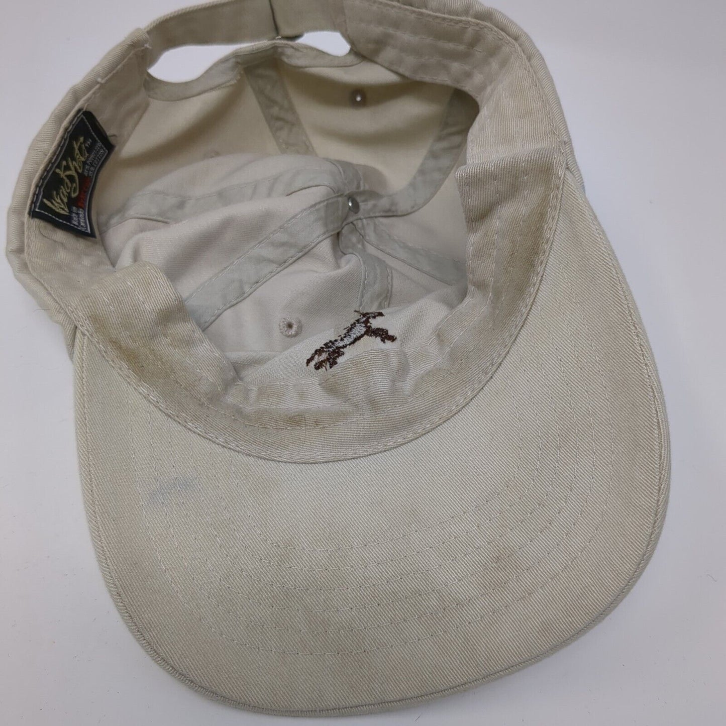 Chesterfield Slideback Hat Tan One Size Adjustable Embroidered KC Caps