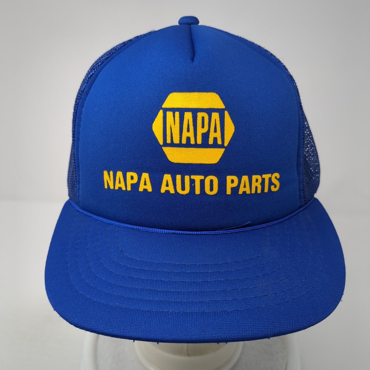 NAPA Auto Parts Trucker Hat Blue OS Adjustable Mesh Back Rope The Louisville