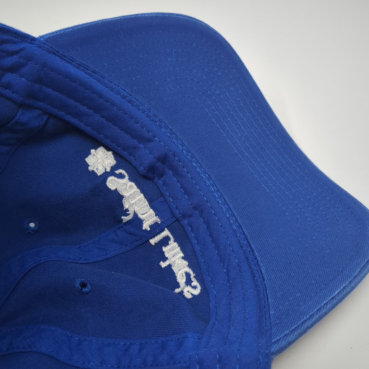 Saint Luke's Slideback Hat Blue One Size Adjustable Embroidered Outdoor