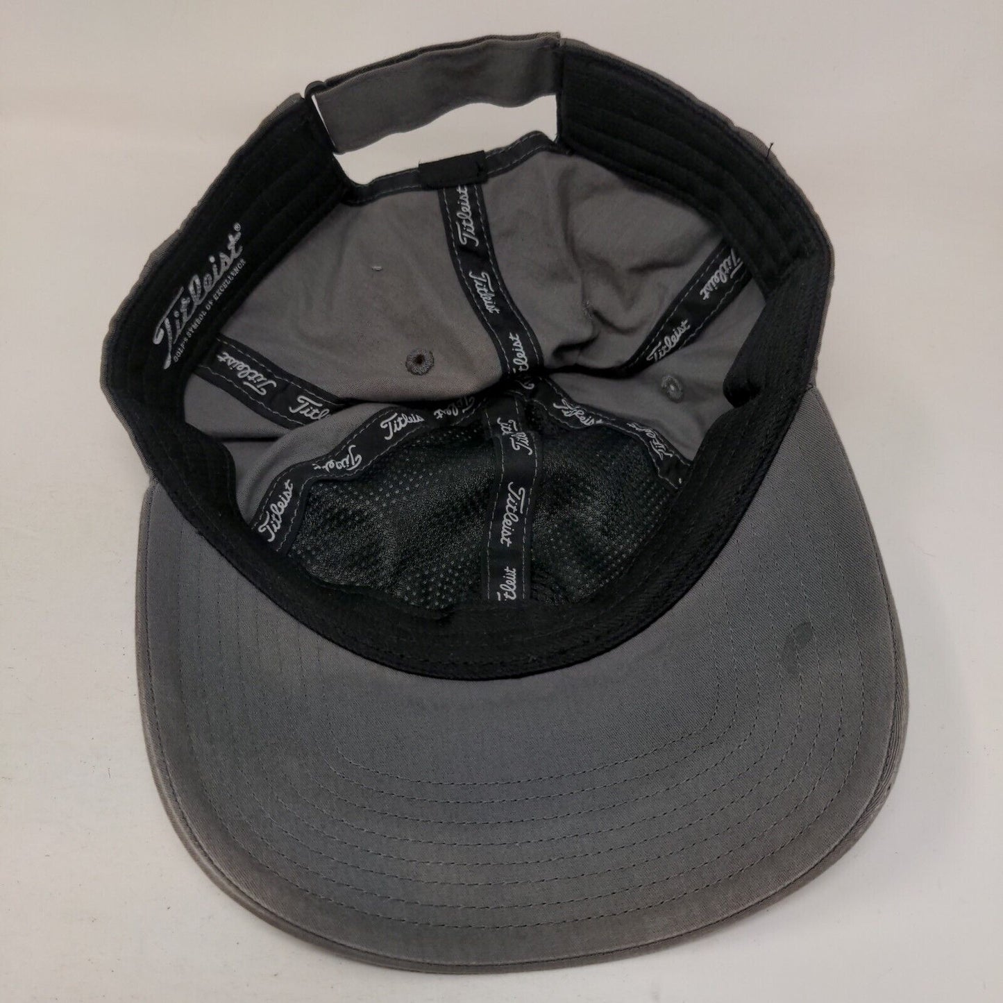 Titleist Strapback Hat Gray One Size Embroidered Adjustable 6 Panel
