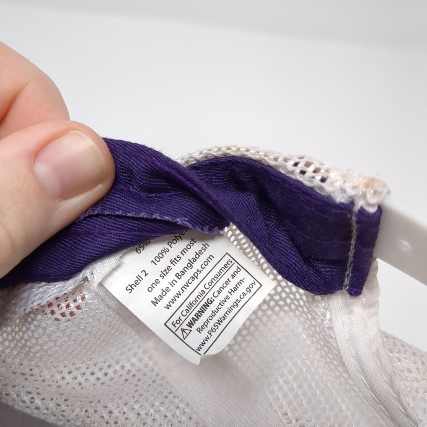 McCall Parks & Rec Snapback Trucker Hat Purple OSFM Adjustable Mesh Back NV Caps