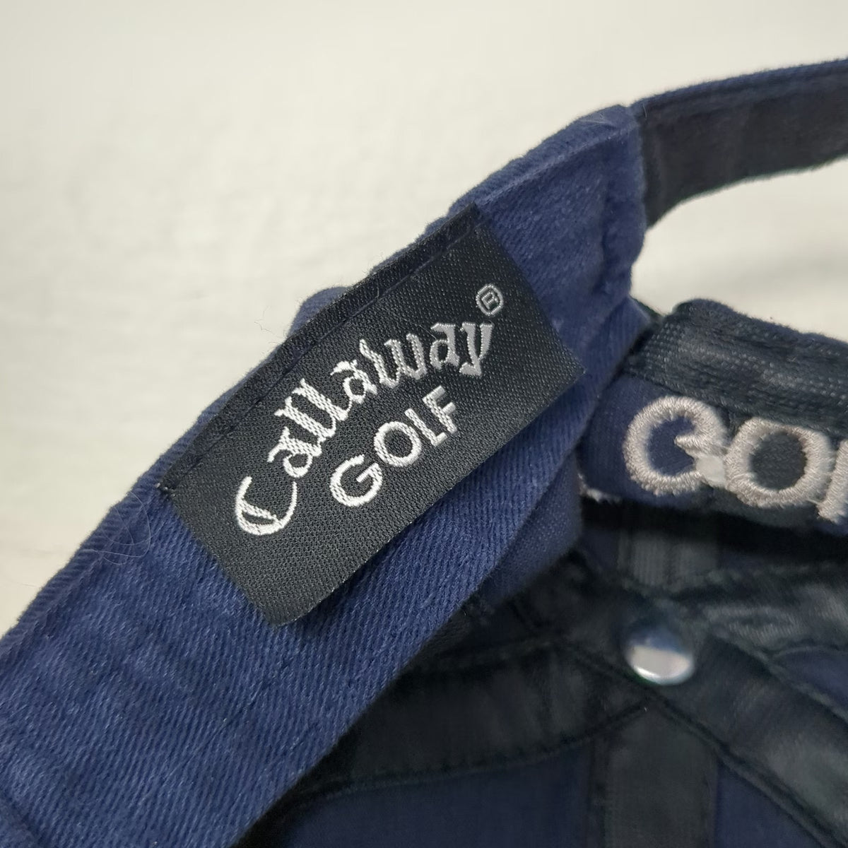 Callaway Baseball Cap Blue One Size Hawk Eye Golf Embroidered Strapback Hat Logo
