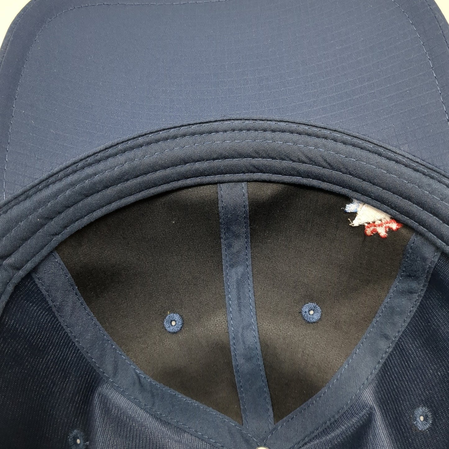 Cap America Strapback Hat Blue One Size Embroidered Logo Adjustable