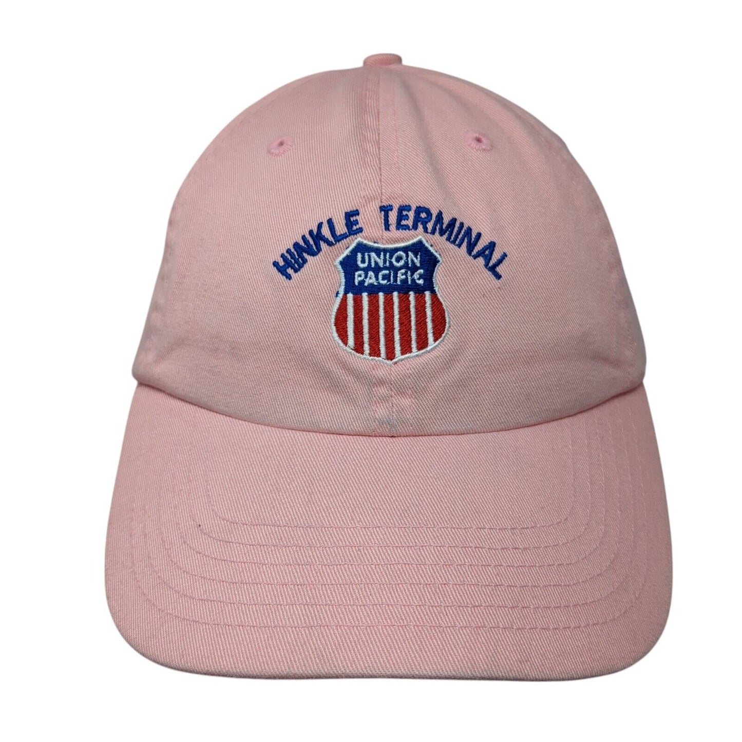 Hinkle Terminal Union Pacific Slideback Hat Pink One Size Adjustable