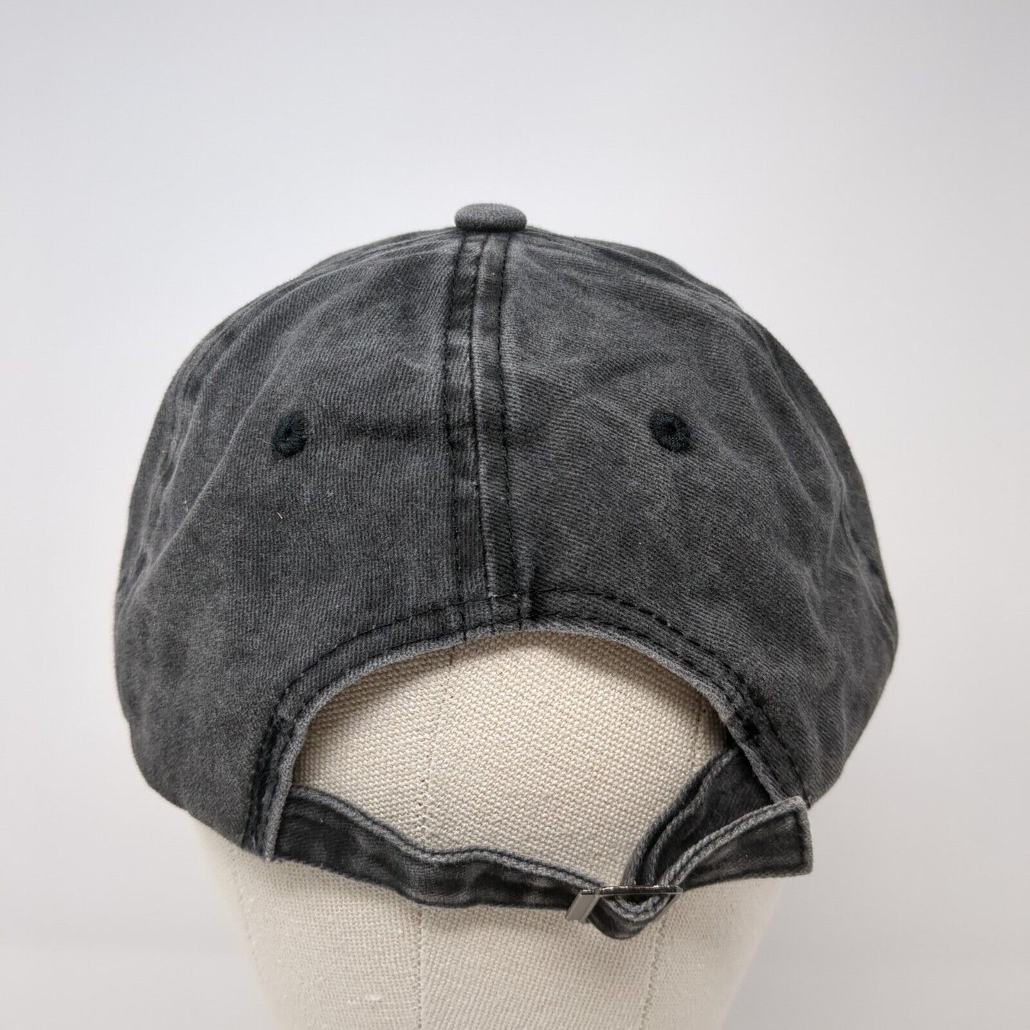 Treble Clef Notes Slideback Hat Gray One Size Adjustable Embroidered 6 Panel