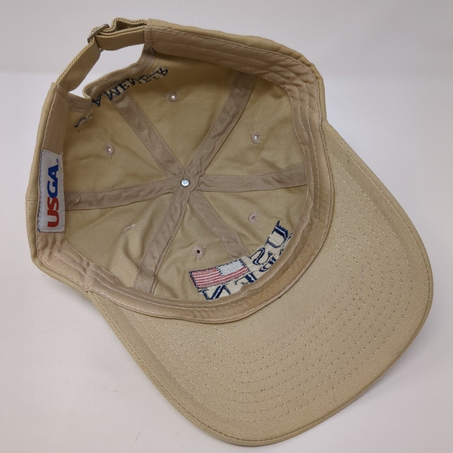 US Open 2005 Pinehurst No. 2 USGA Member Slideback Hat Tan OS Adjustable 6 Panel
