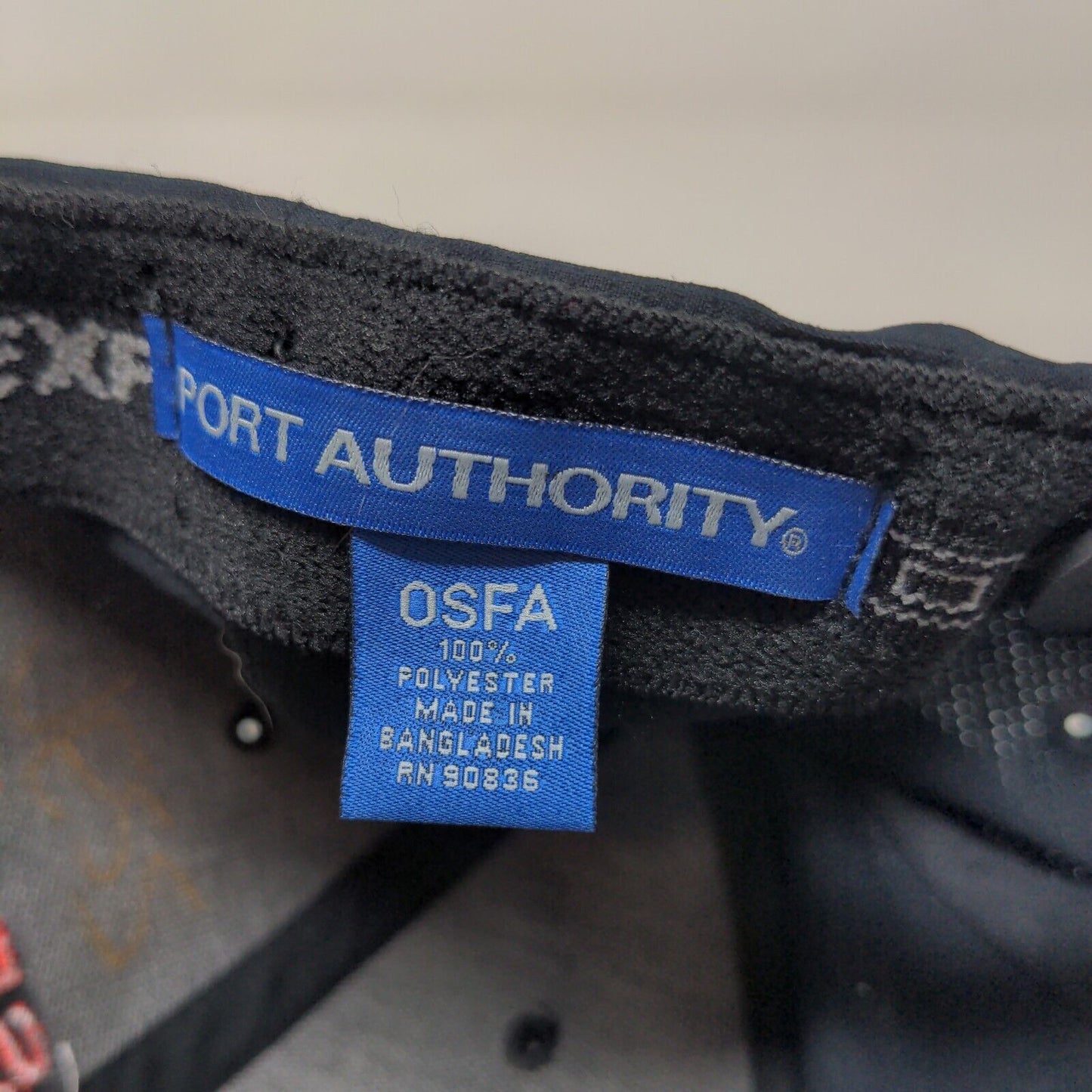 Port Authority Men's Snapback Hat Black OSFA Embroidered Andretti Logo Polyester