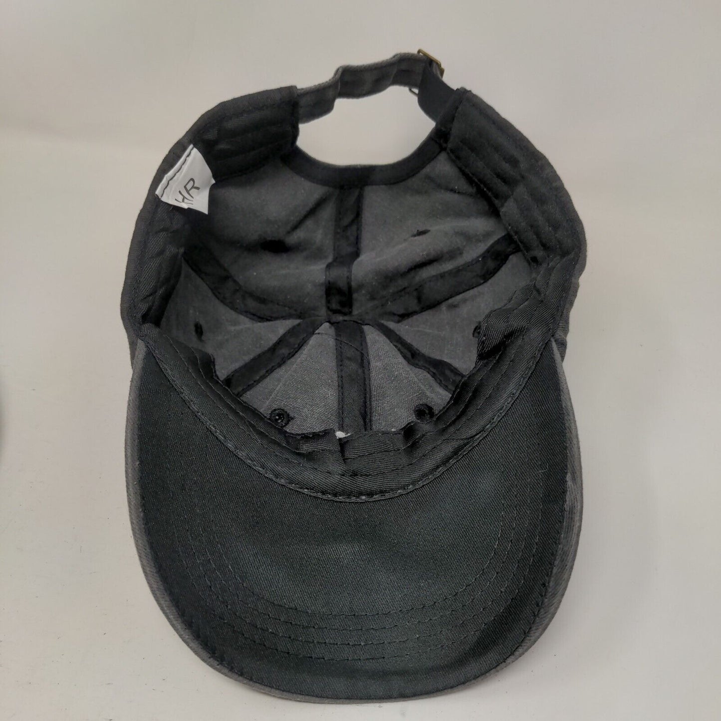 Dad Slideback Hat Gray One Size Adjustable Embroidered 6 Panel