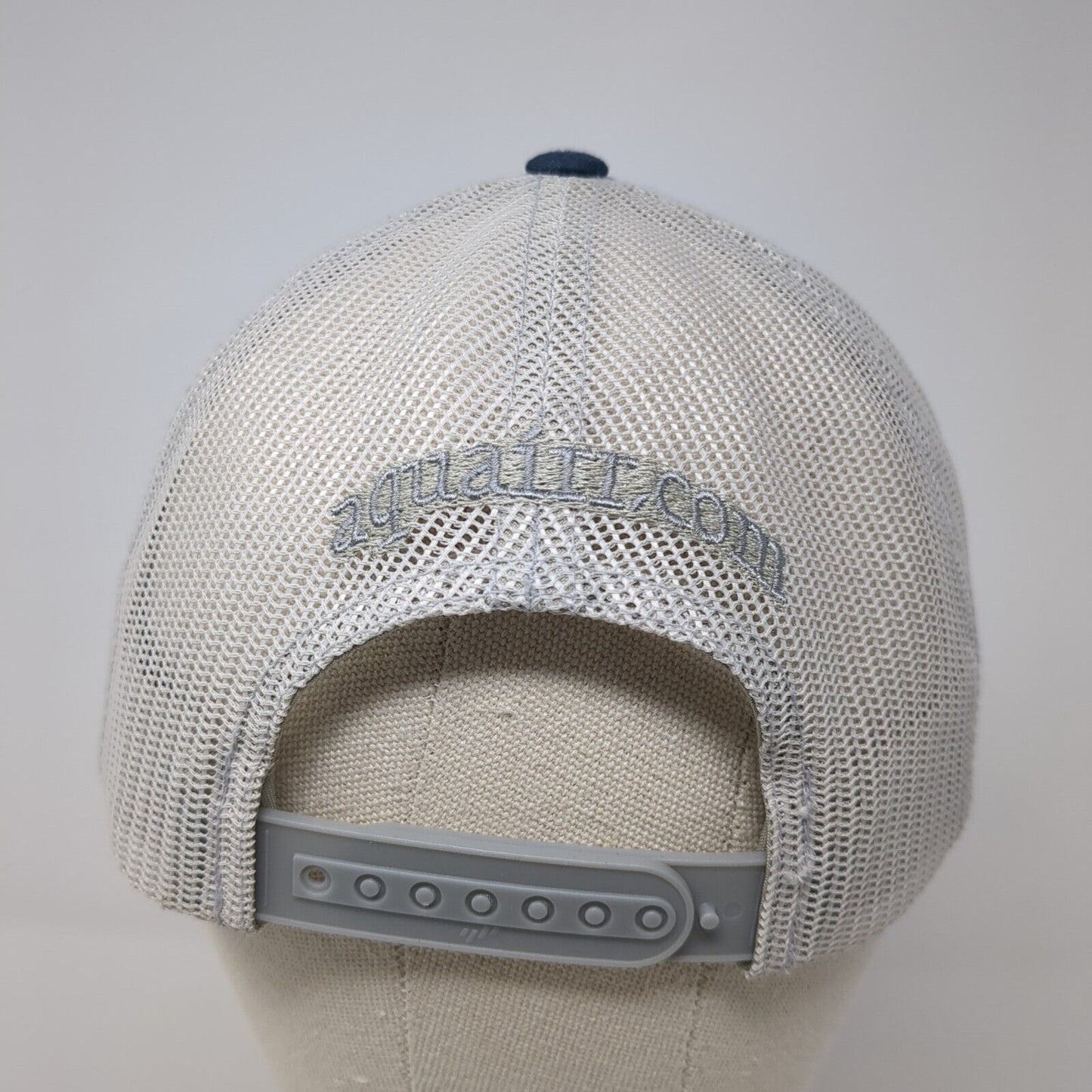 Aquairr.com Snapback Trucker Hat Blue OS Adjustable Mesh Back Classics Yupoong
