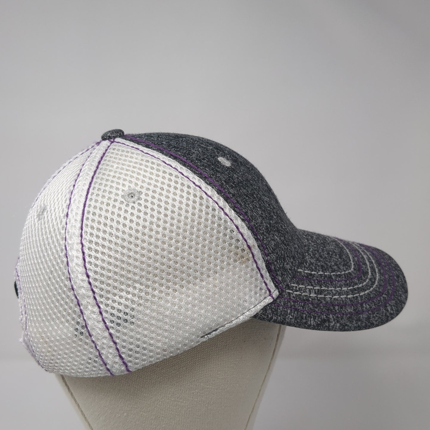 Kubota Strapback Hat Gray One Size Mesh Back Colorblock Fast Eddie