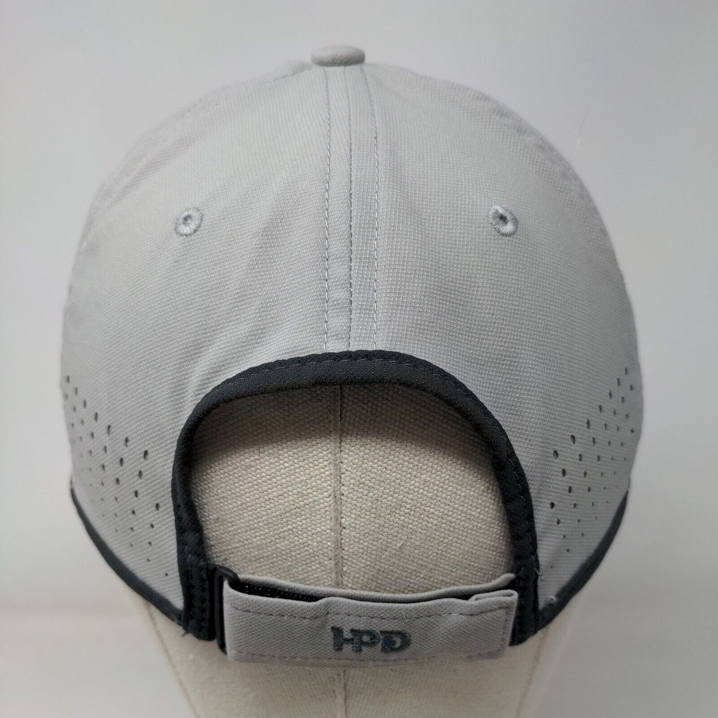 Nike Strapback Hat Gray OSFM Embroidered Classic 99 Dri-Fit Laser Cut