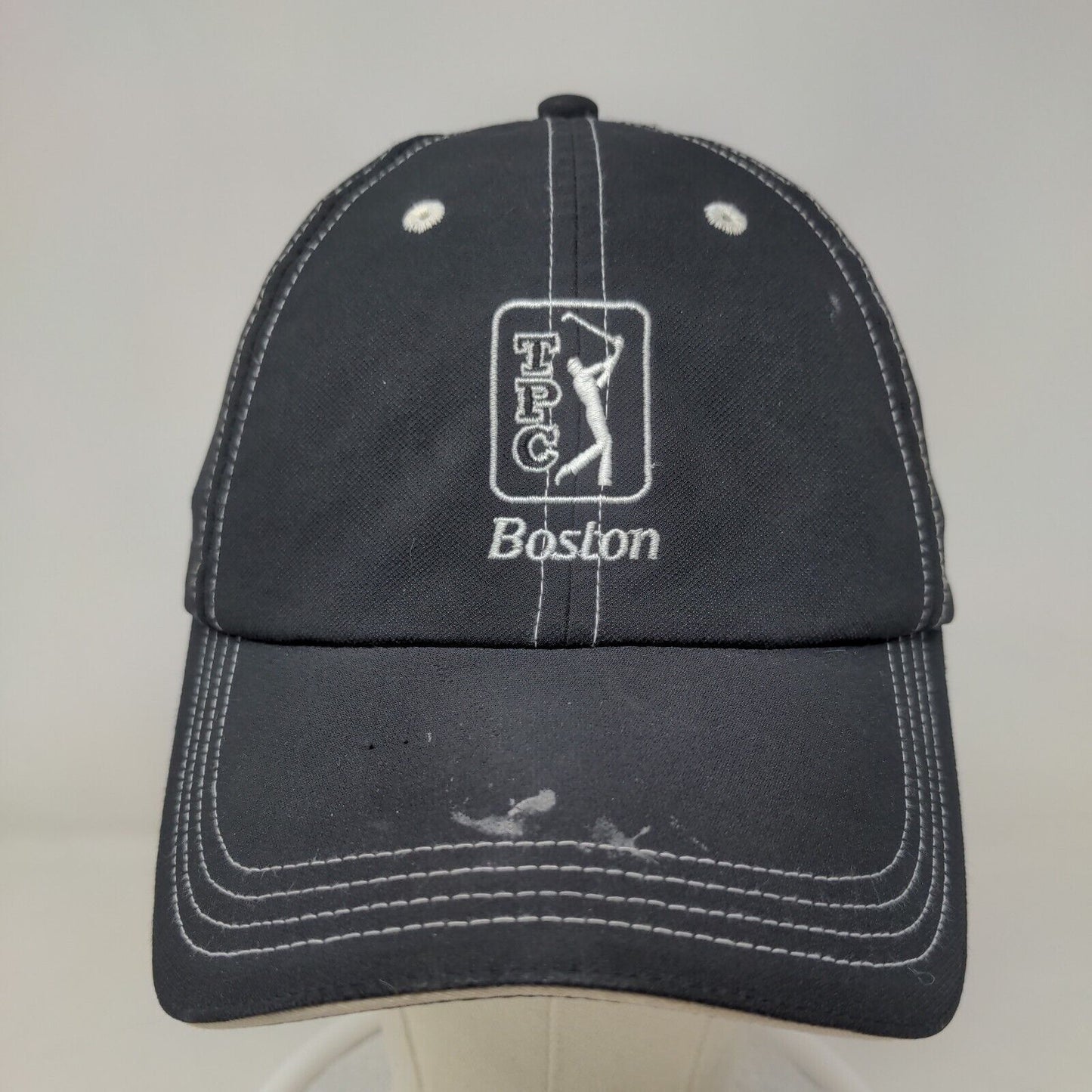 Imperial Men's Fitted Hat Black Size OS Embroidered TPC Boston Golf Logo
