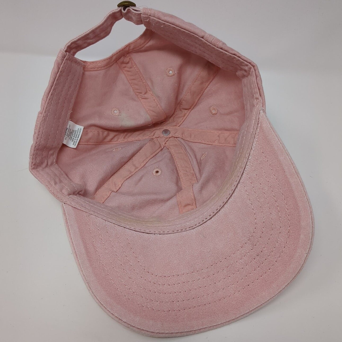 Unbranded Slideback Hat Pink One Size Adjustable Embroidered 6 Panel Blank