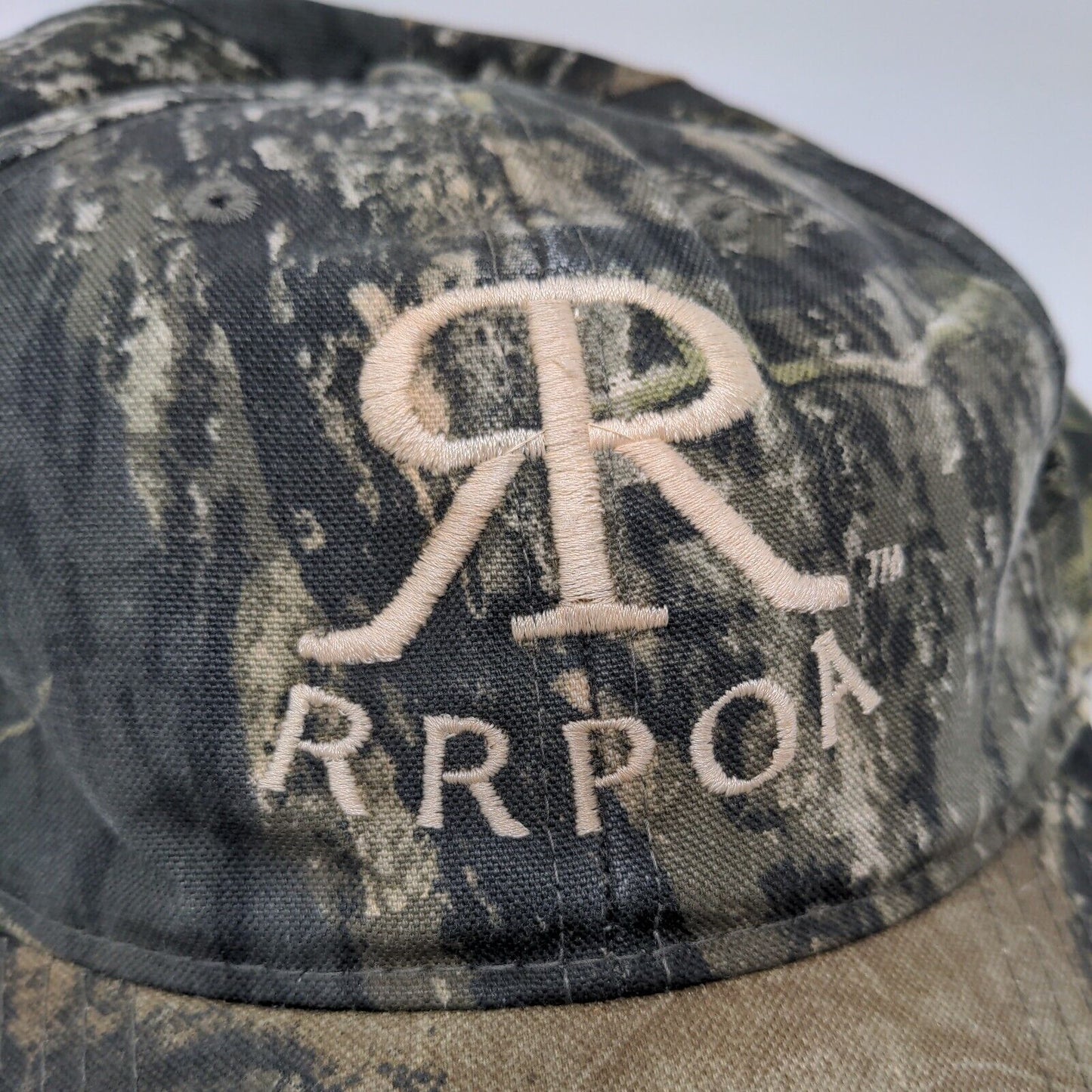RRPOA Strapback Hat Camouflage OSFM Adjustable Embroidered Outdoor Cap