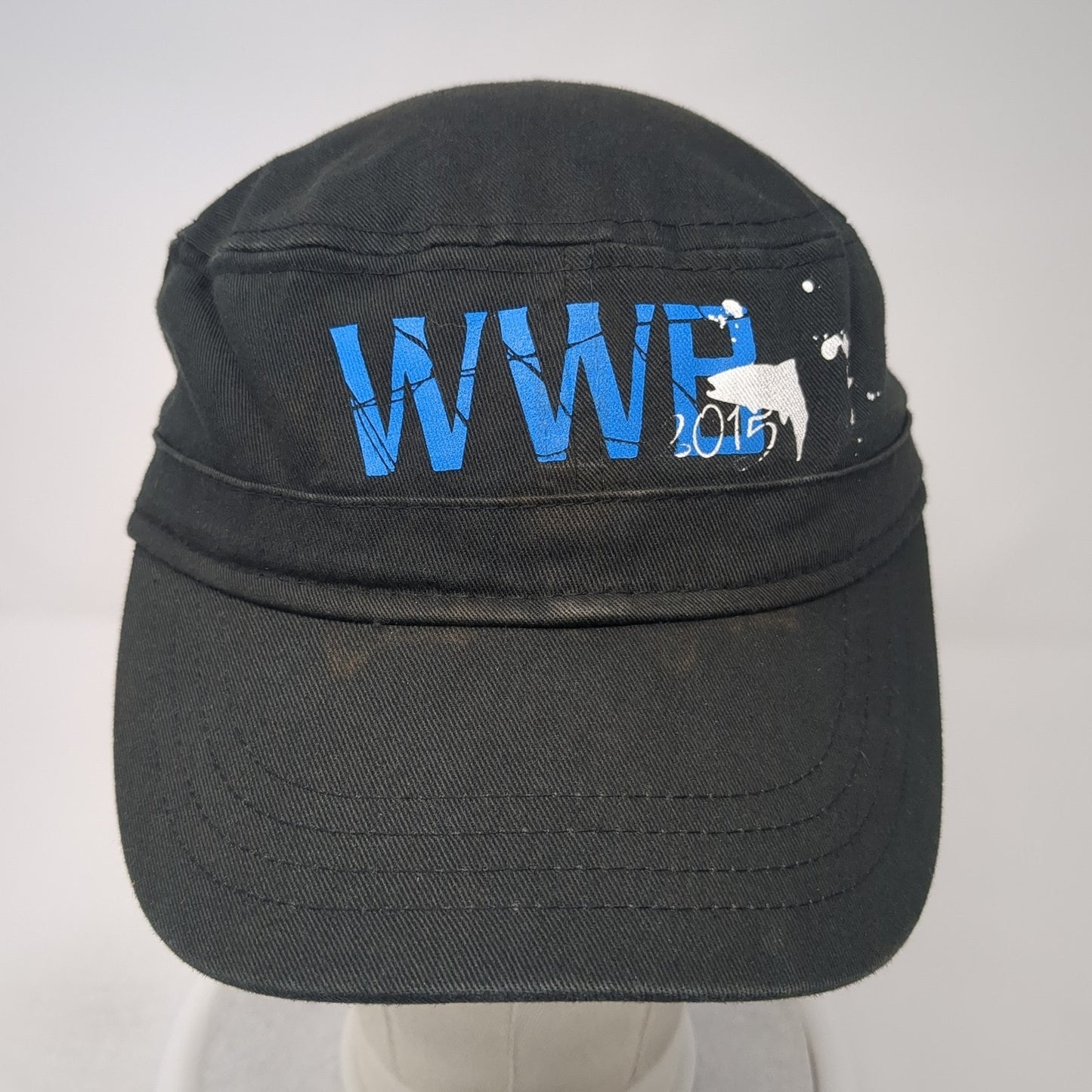 WWB 2015 Strapback Cadet Army Cap Hat Black One Size Adjustable Cotton