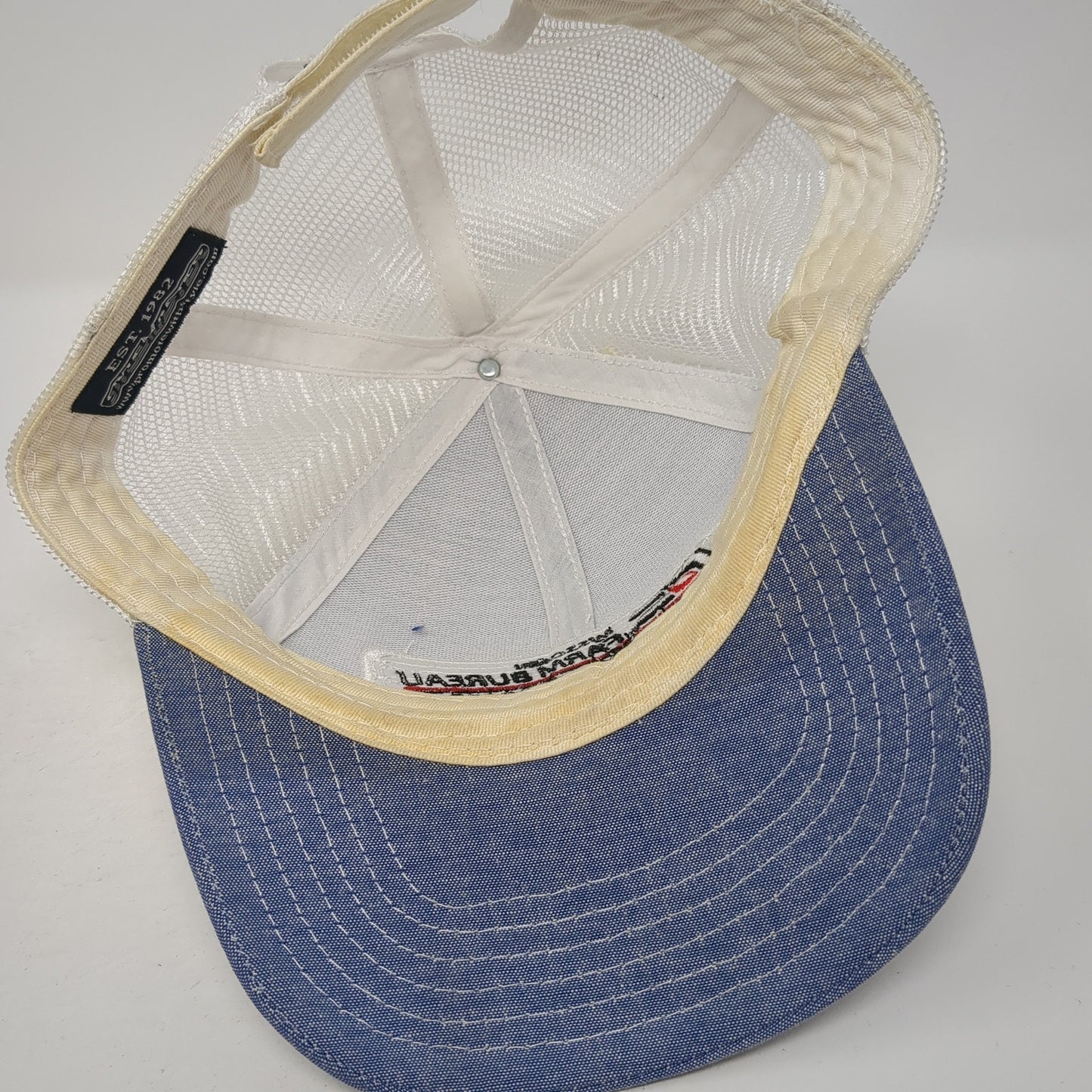 Missouri Farm Bureau Strapback Hat Blue One Size Mesh Back Stylemaster