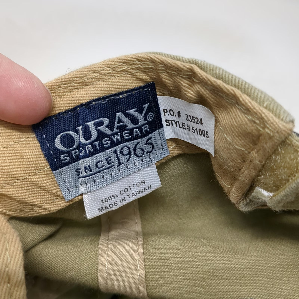Ouray Breckenridge Colorado Mountain Baseball Cap Brown Blue One Size Hat Strap