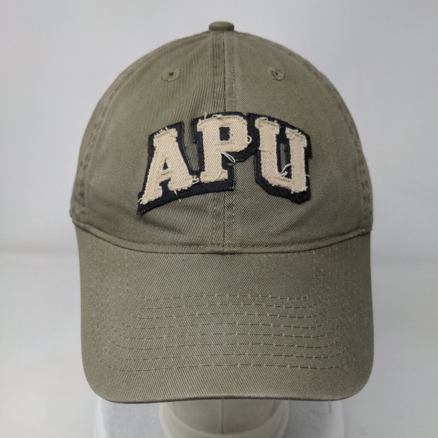APU Slideback Hat Brown One Size Adjustable Embroidered Vented Holes Legacy