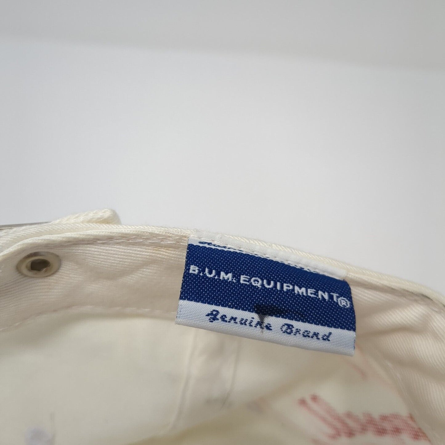 B.U.M Equipment Slideback Hat White One Size Adjustable Autographed Blank
