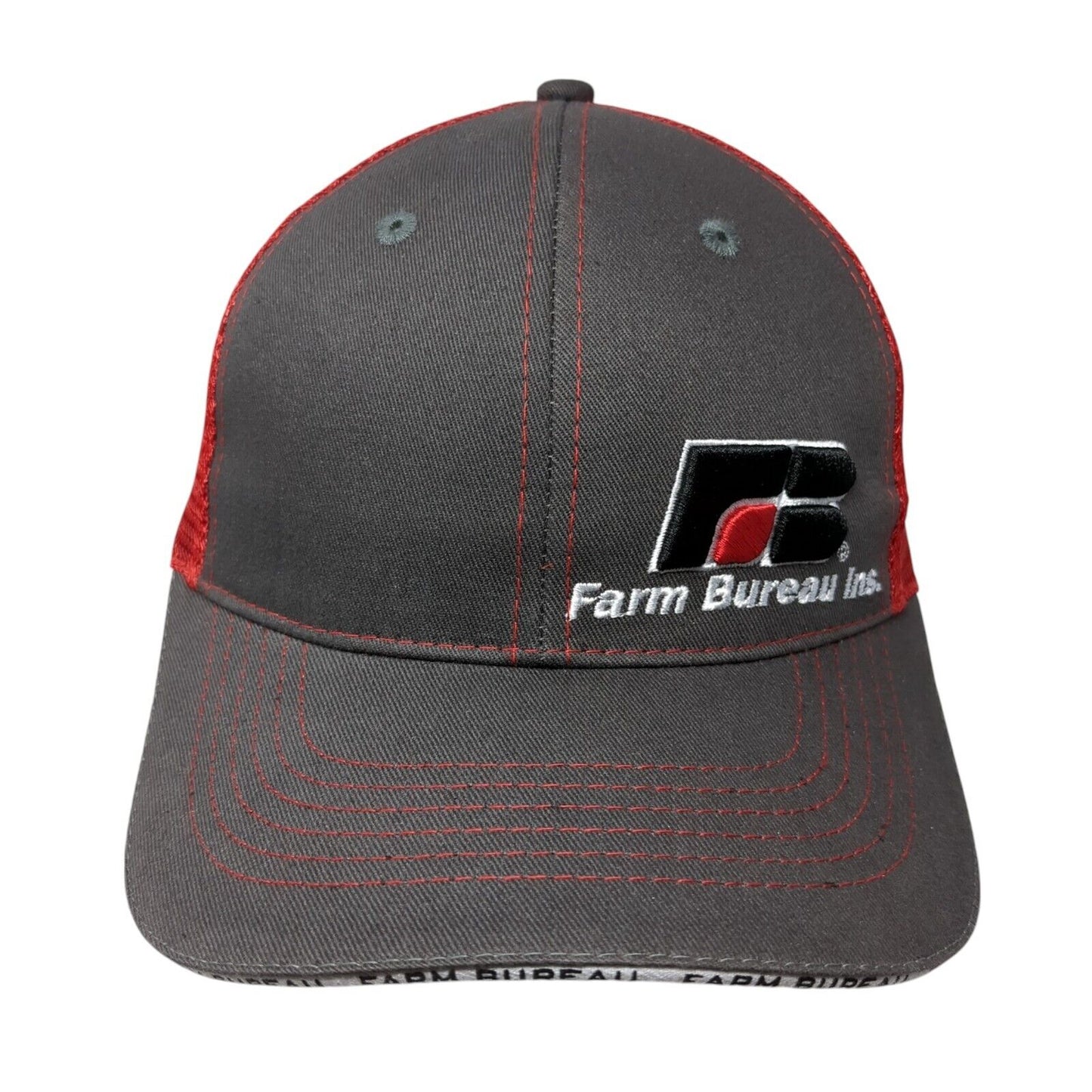 Farm Bureau Ins. Strapback Mesh Back Trucker Hat Multicolor One Size