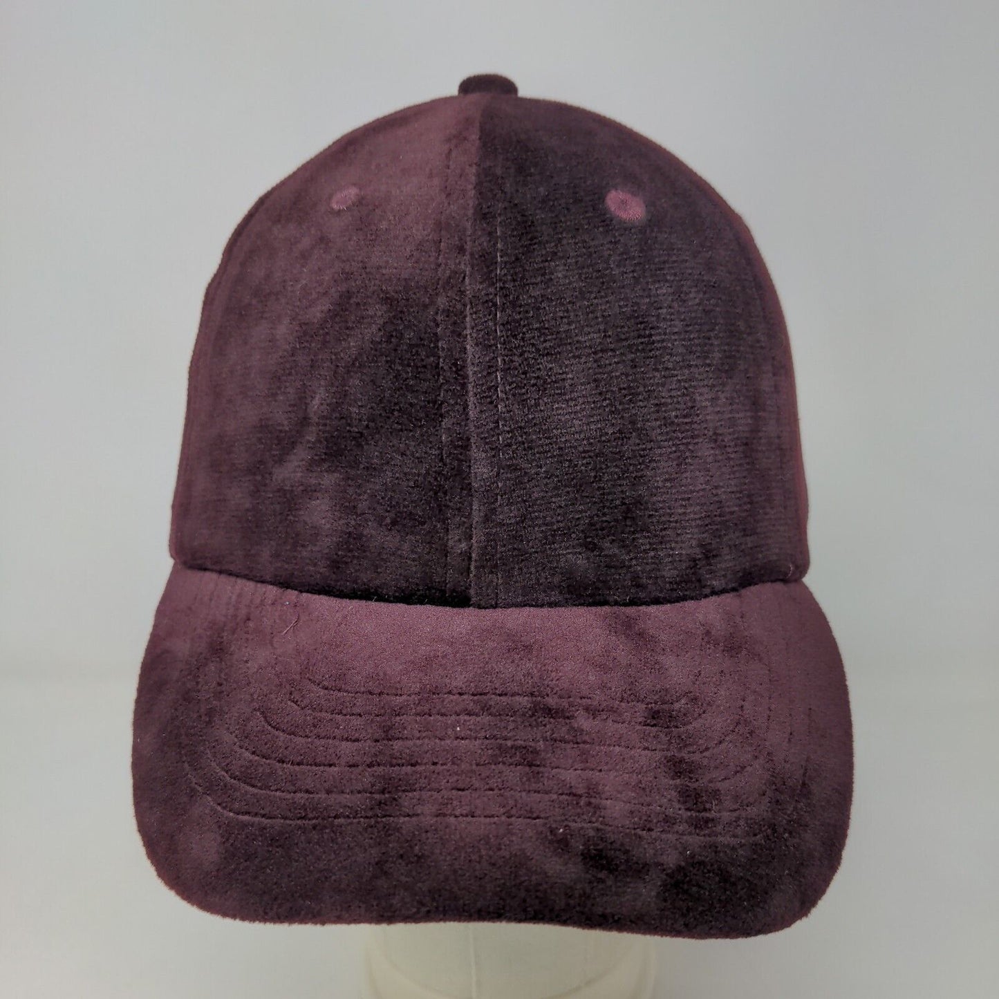 Unbranded Women's Slideback Hat Purple Blank Fuzzy Soft Vent Holes Adjustable
