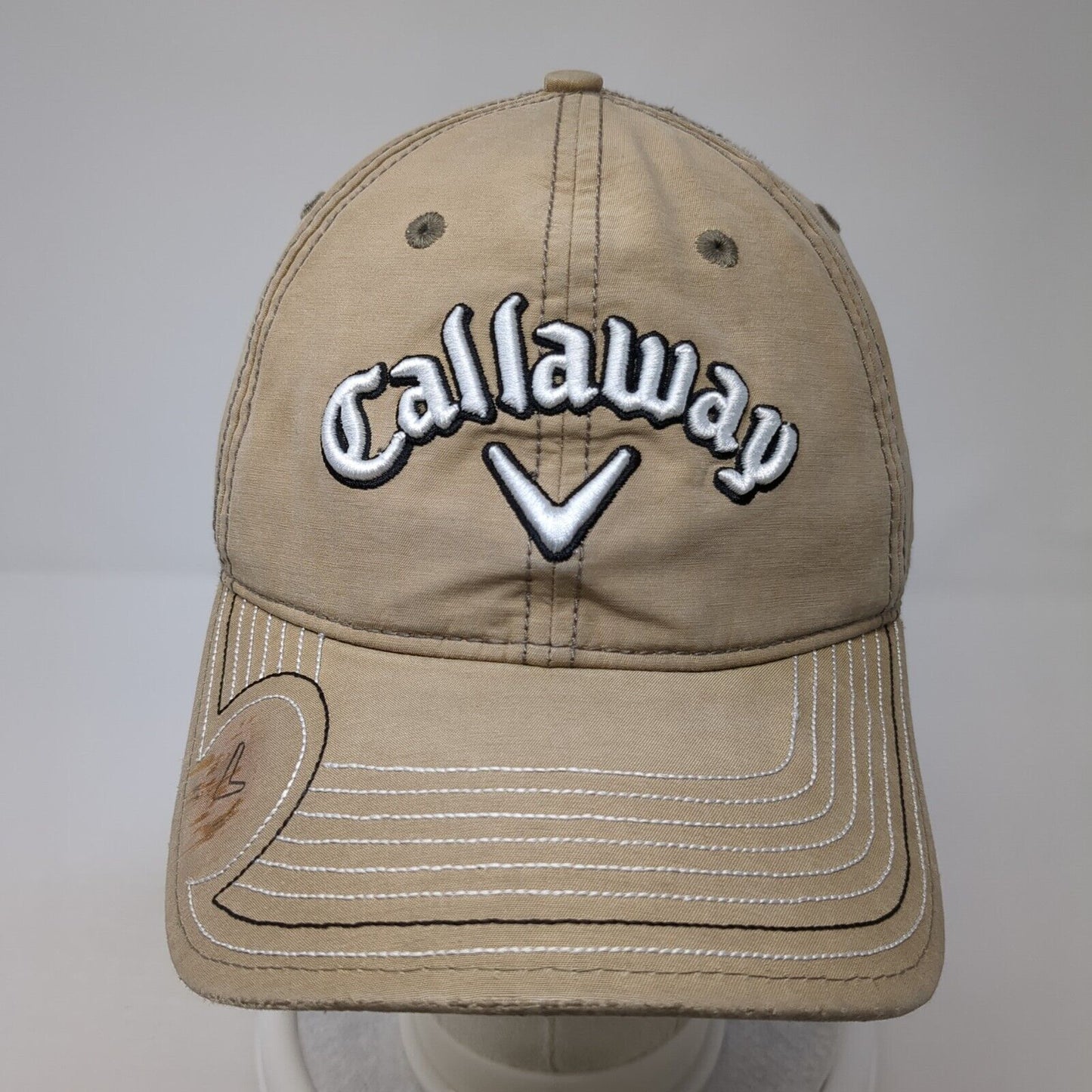 Callaway Strapback Baseball Cap Brown One Size Adjustable Embroidered New Era